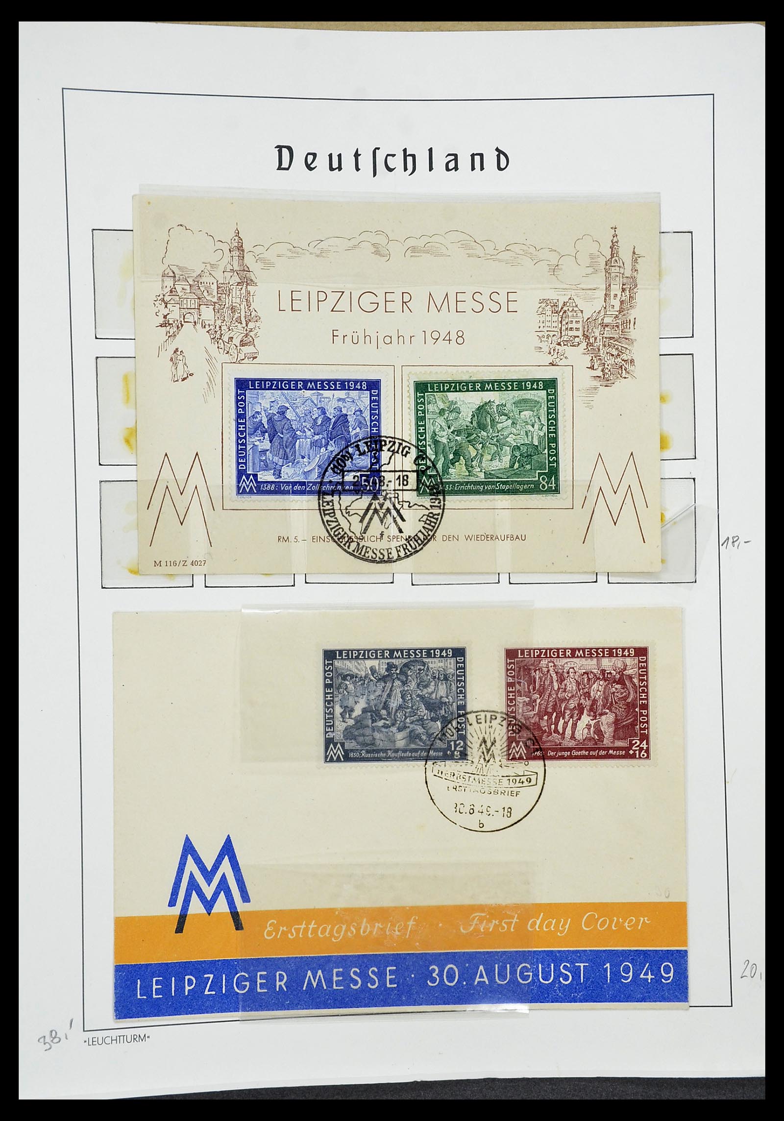 34185 074 - Postzegelverzameling 34185 Duitse gebieden, zones, bezettingen 1920-1