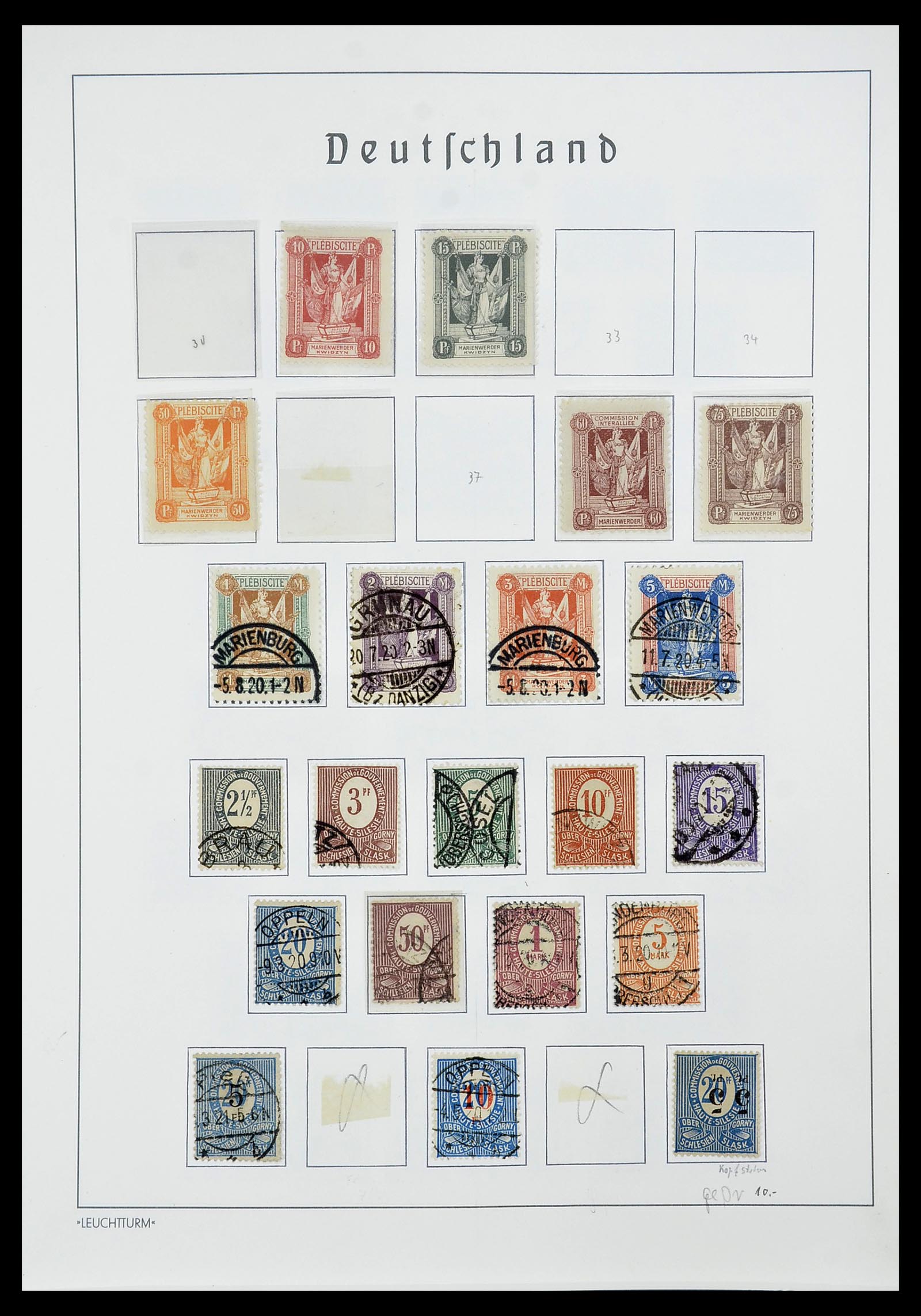 34185 081 - Postzegelverzameling 34185 Duitse gebieden, zones, bezettingen 1920-1