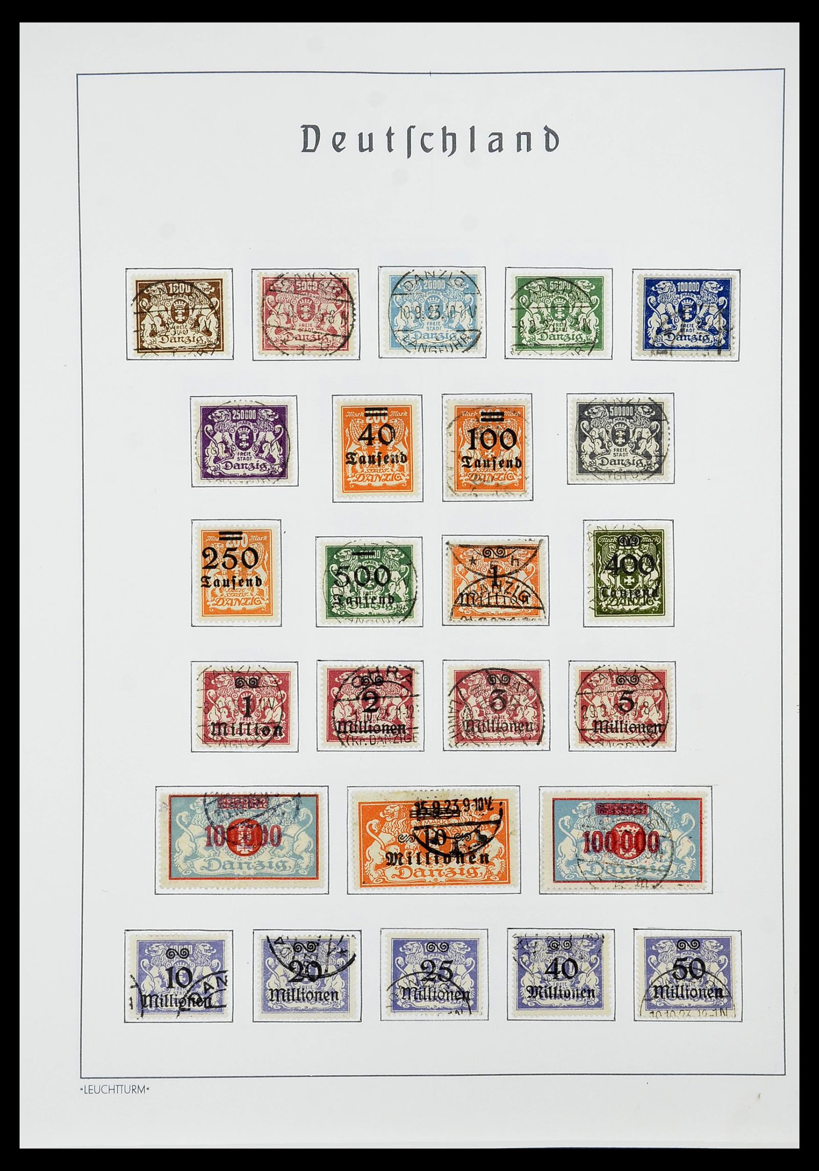 34185 090 - Postzegelverzameling 34185 Duitse gebieden, zones, bezettingen 1920-1