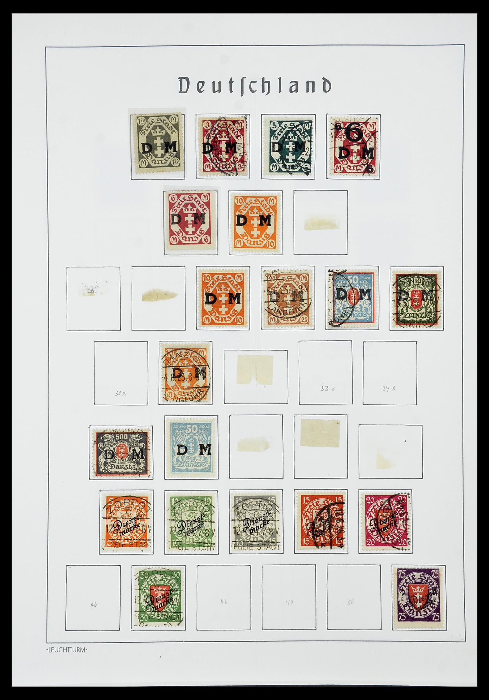 34185 100 - Postzegelverzameling 34185 Duitse gebieden, zones, bezettingen 1920-1