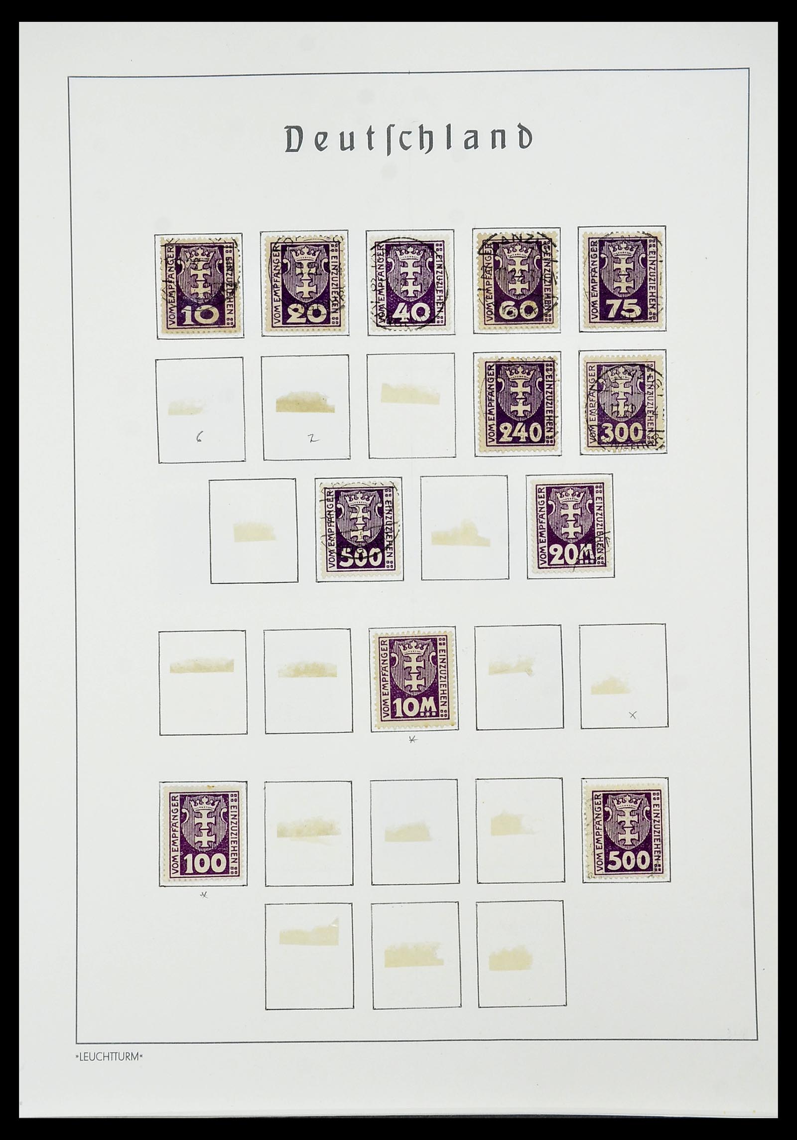 34185 101 - Postzegelverzameling 34185 Duitse gebieden, zones, bezettingen 1920-1
