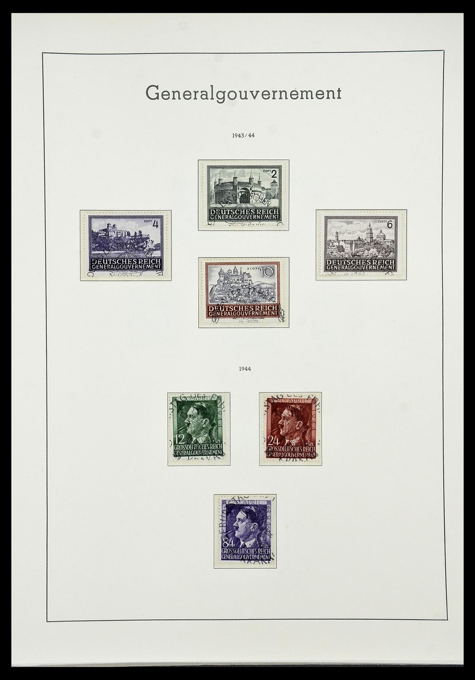 34185 128 - Postzegelverzameling 34185 Duitse gebieden, zones, bezettingen 1920-1