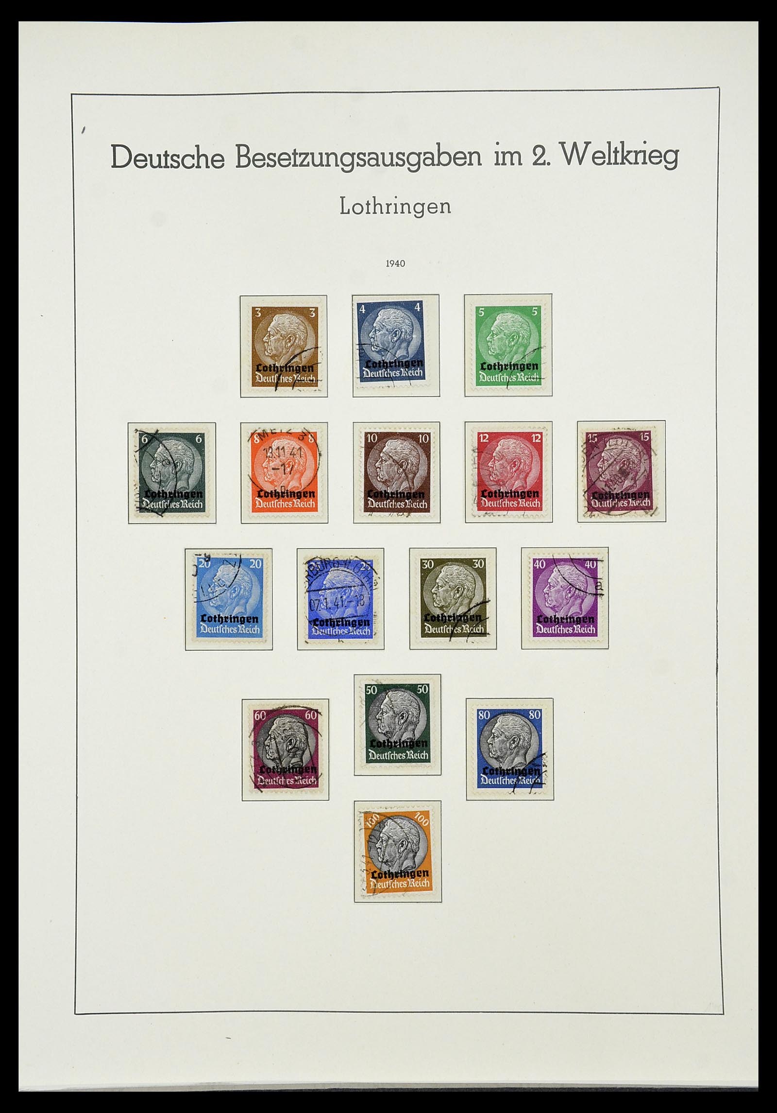 34185 134 - Postzegelverzameling 34185 Duitse gebieden, zones, bezettingen 1920-1