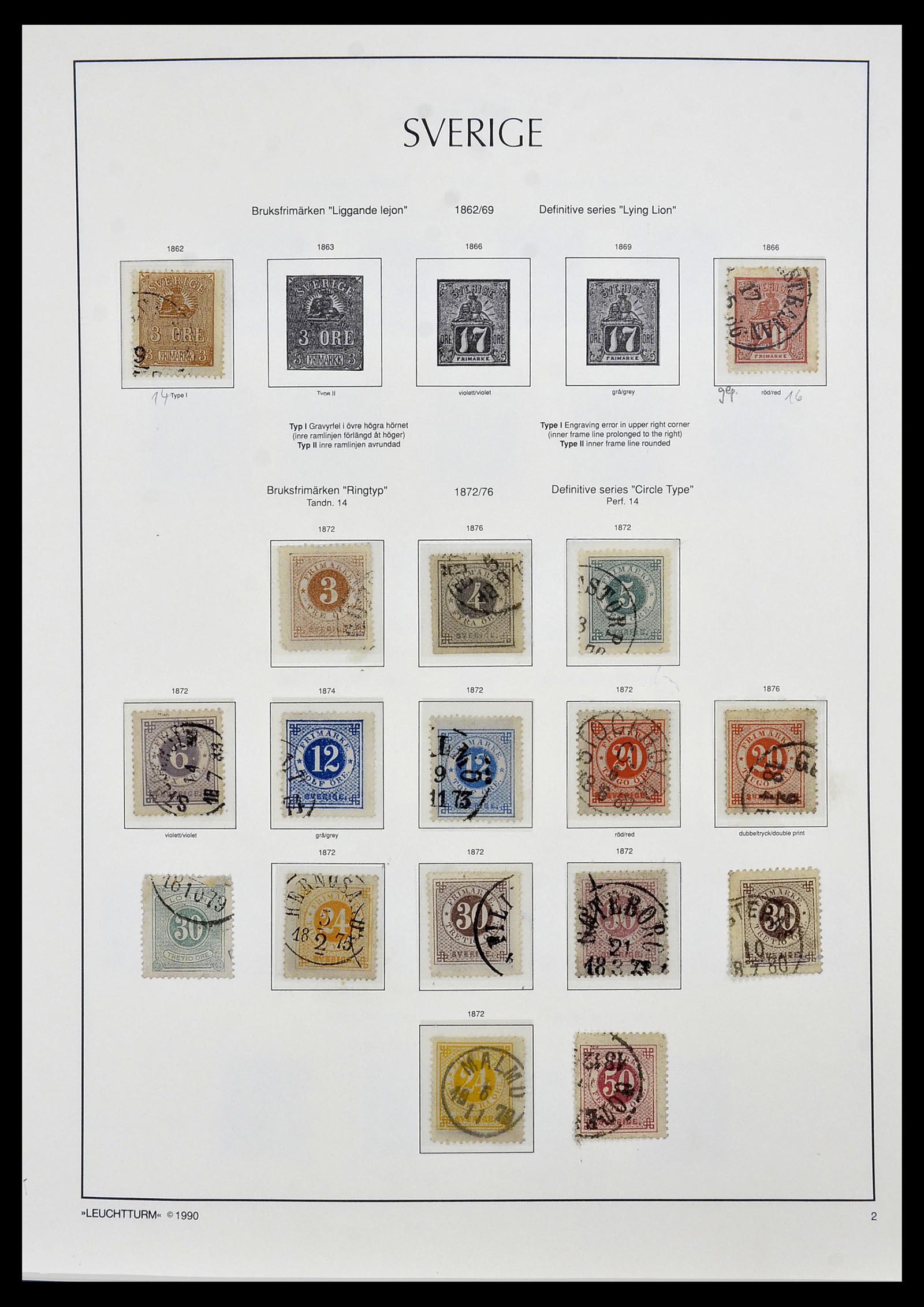 34186 002 - Postzegelverzameling 34186 Zweden 1858-1989.
