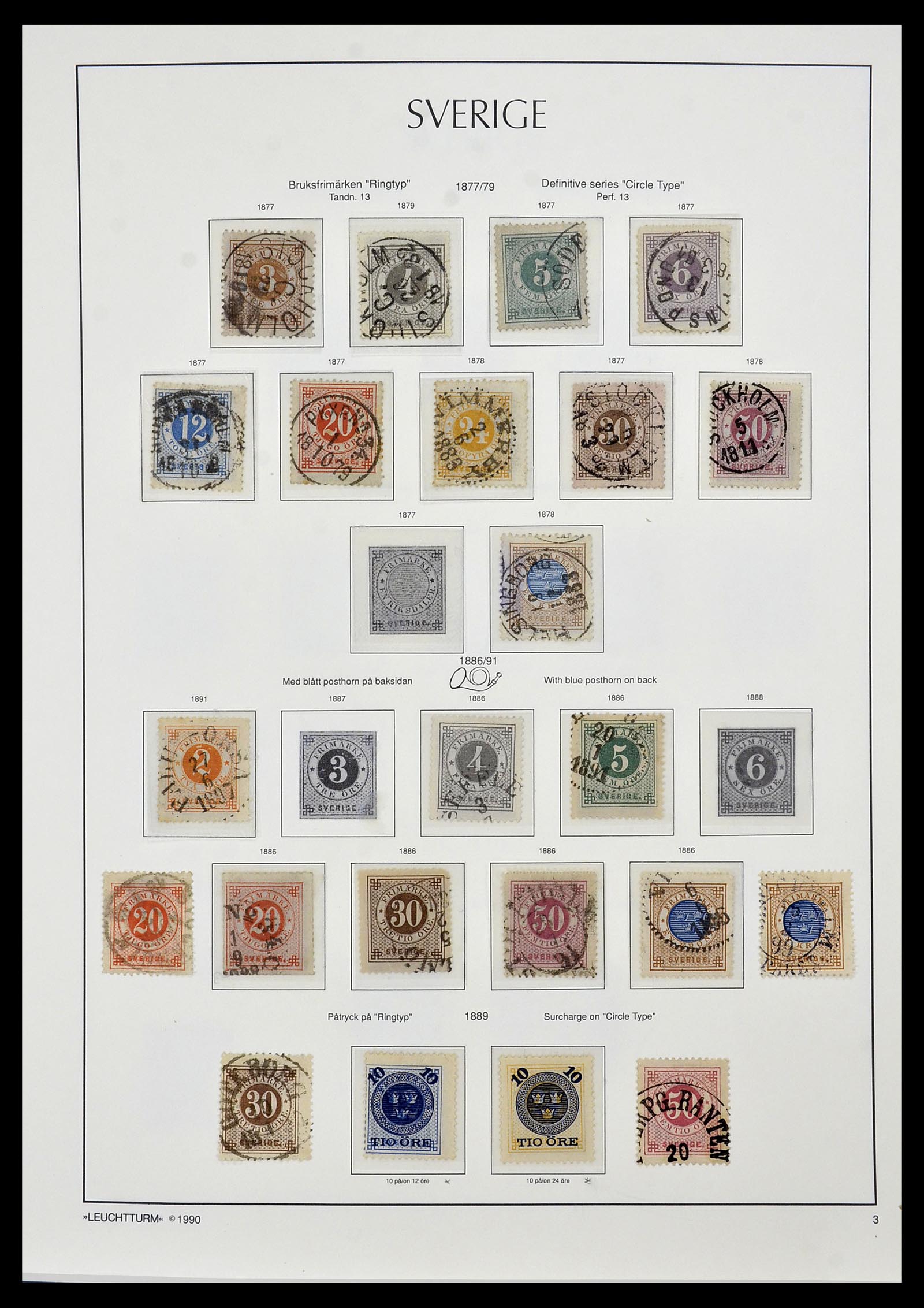34186 003 - Postzegelverzameling 34186 Zweden 1858-1989.