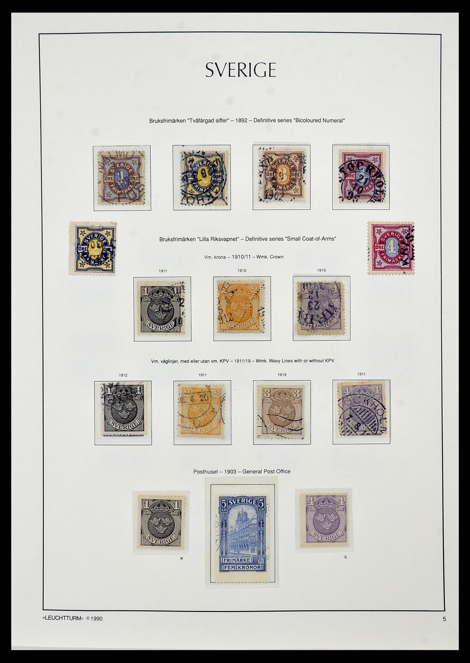 34186 006 - Postzegelverzameling 34186 Zweden 1858-1989.