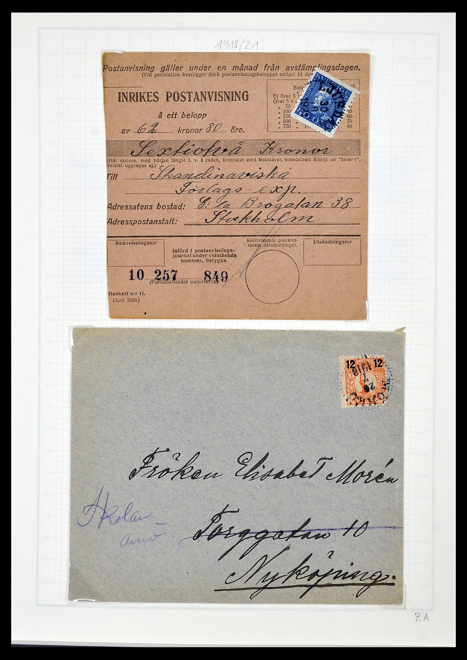 34186 012 - Postzegelverzameling 34186 Zweden 1858-1989.