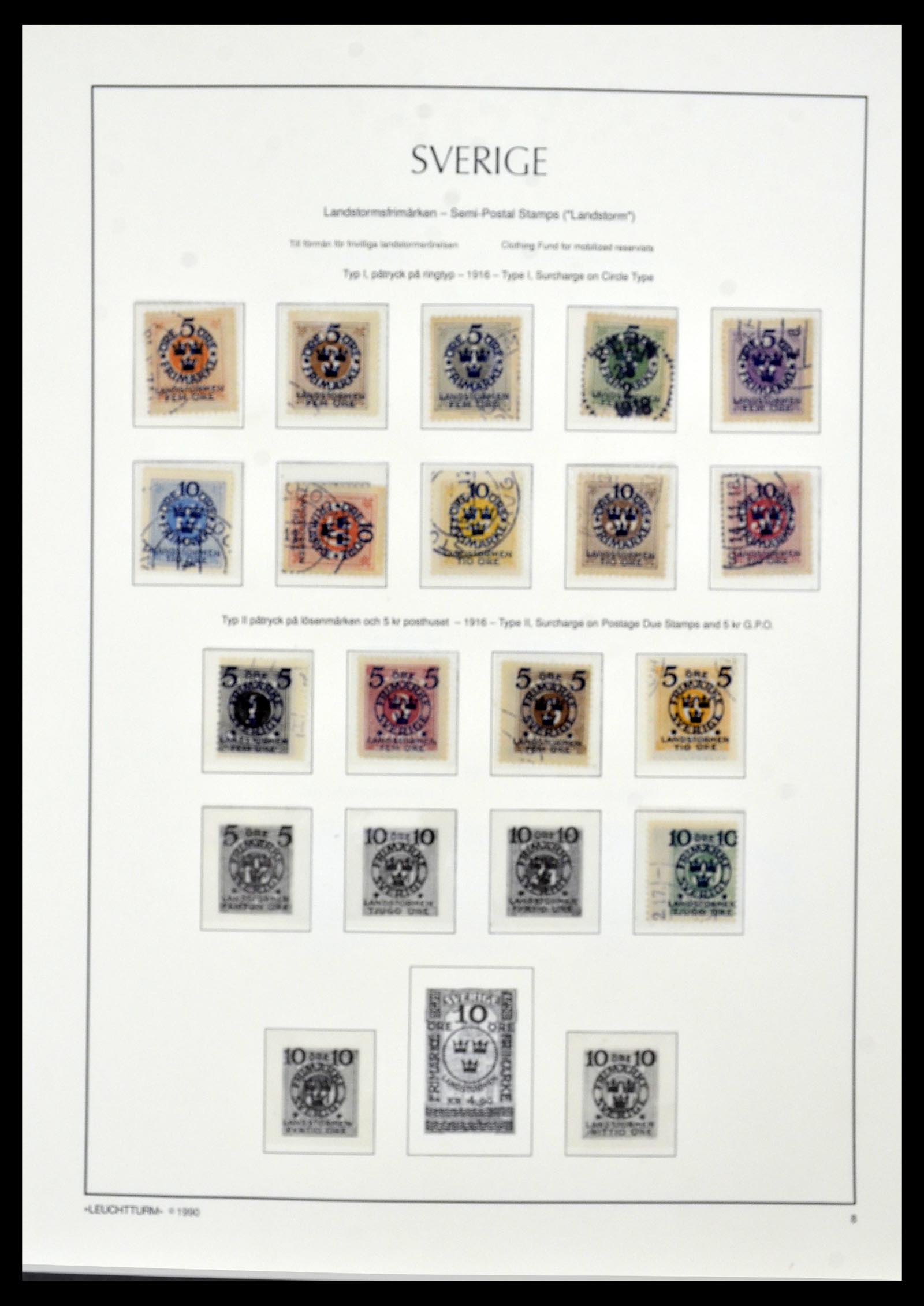 34186 013 - Postzegelverzameling 34186 Zweden 1858-1989.