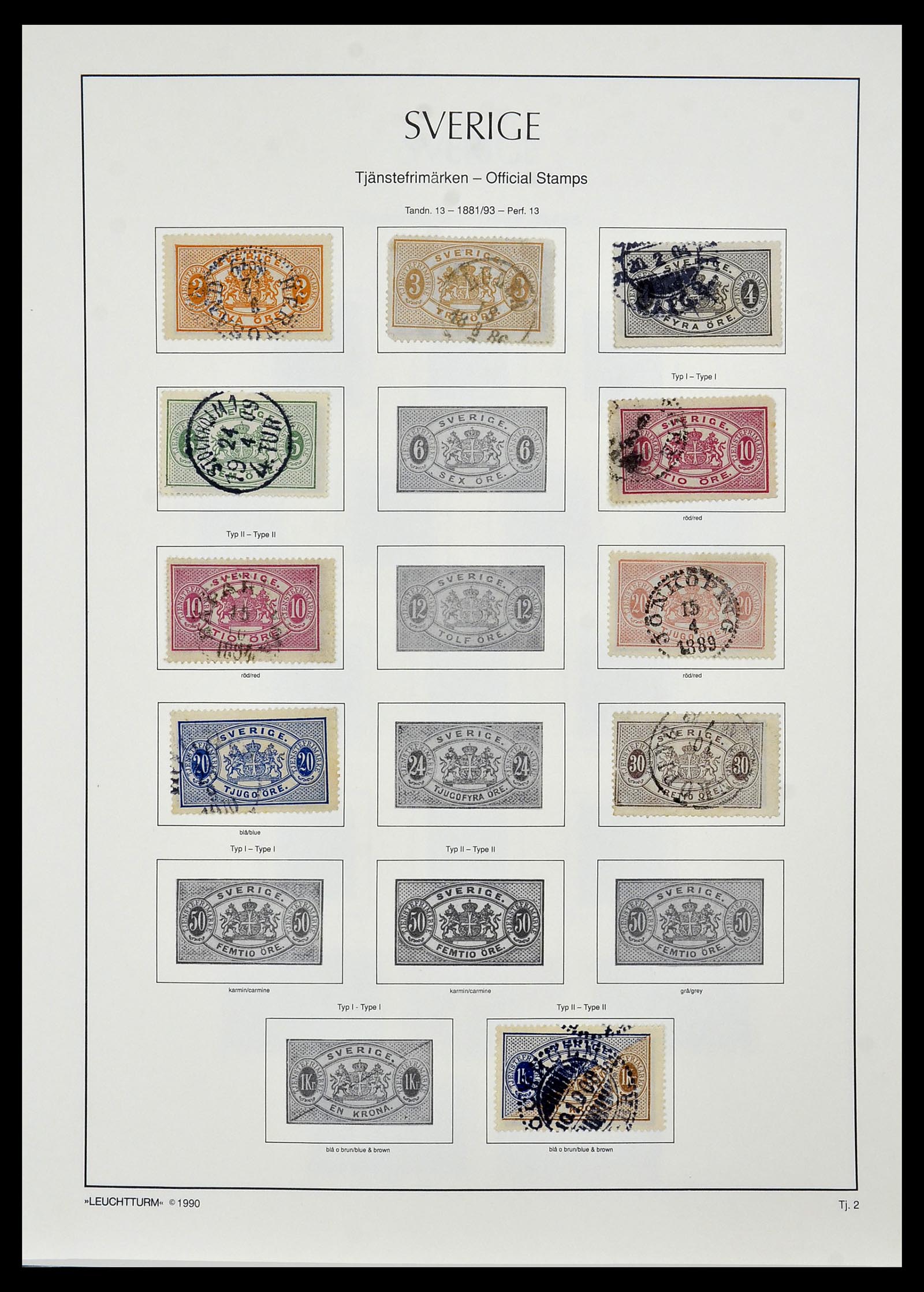 34186 030 - Postzegelverzameling 34186 Zweden 1858-1989.