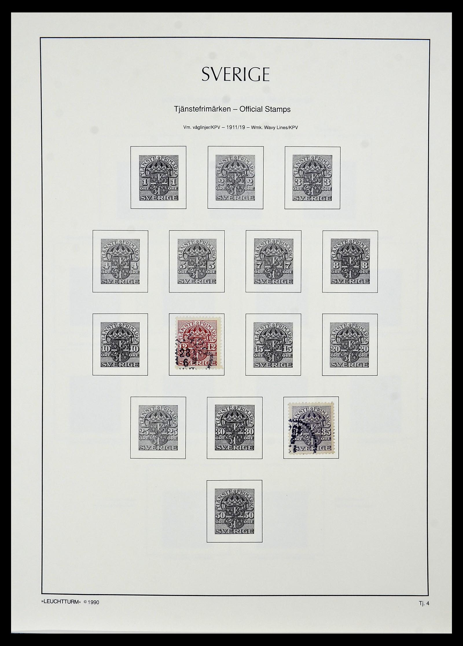 34186 032 - Postzegelverzameling 34186 Zweden 1858-1989.