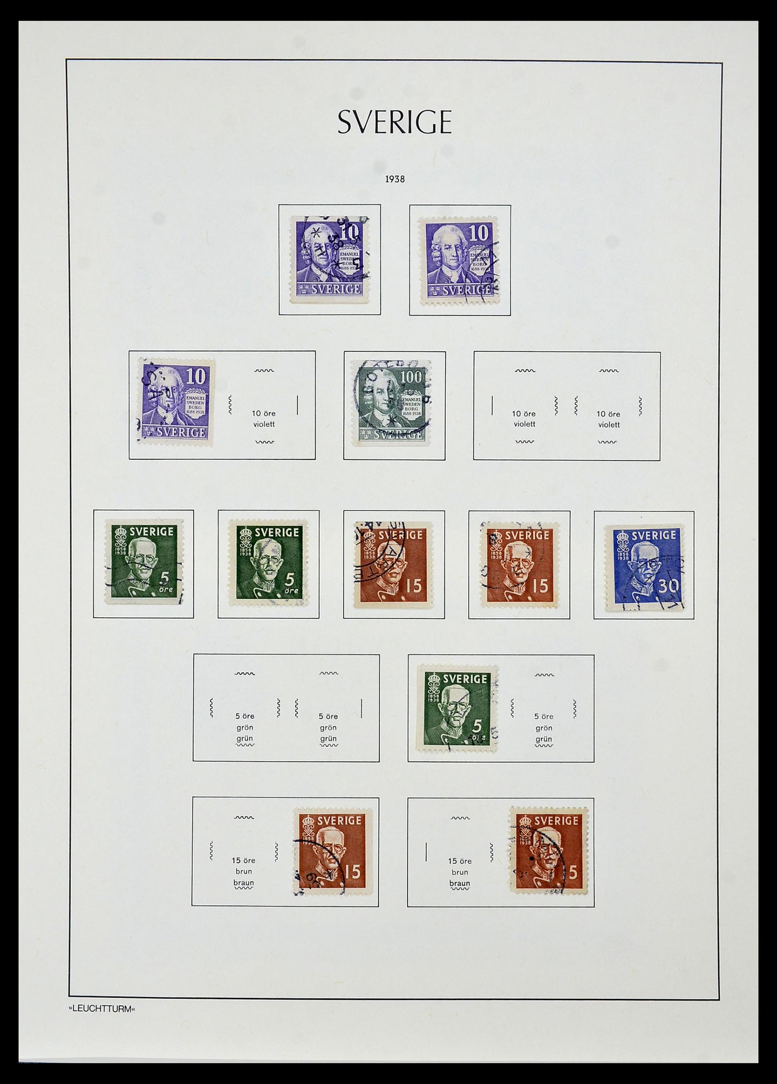 34186 034 - Postzegelverzameling 34186 Zweden 1858-1989.