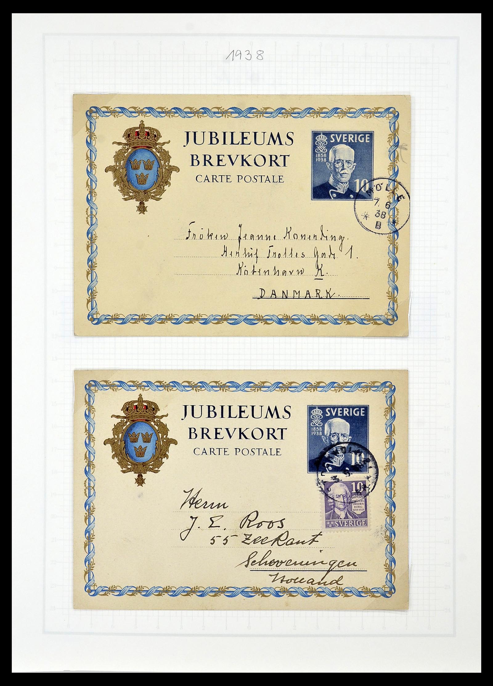 34186 035 - Postzegelverzameling 34186 Zweden 1858-1989.