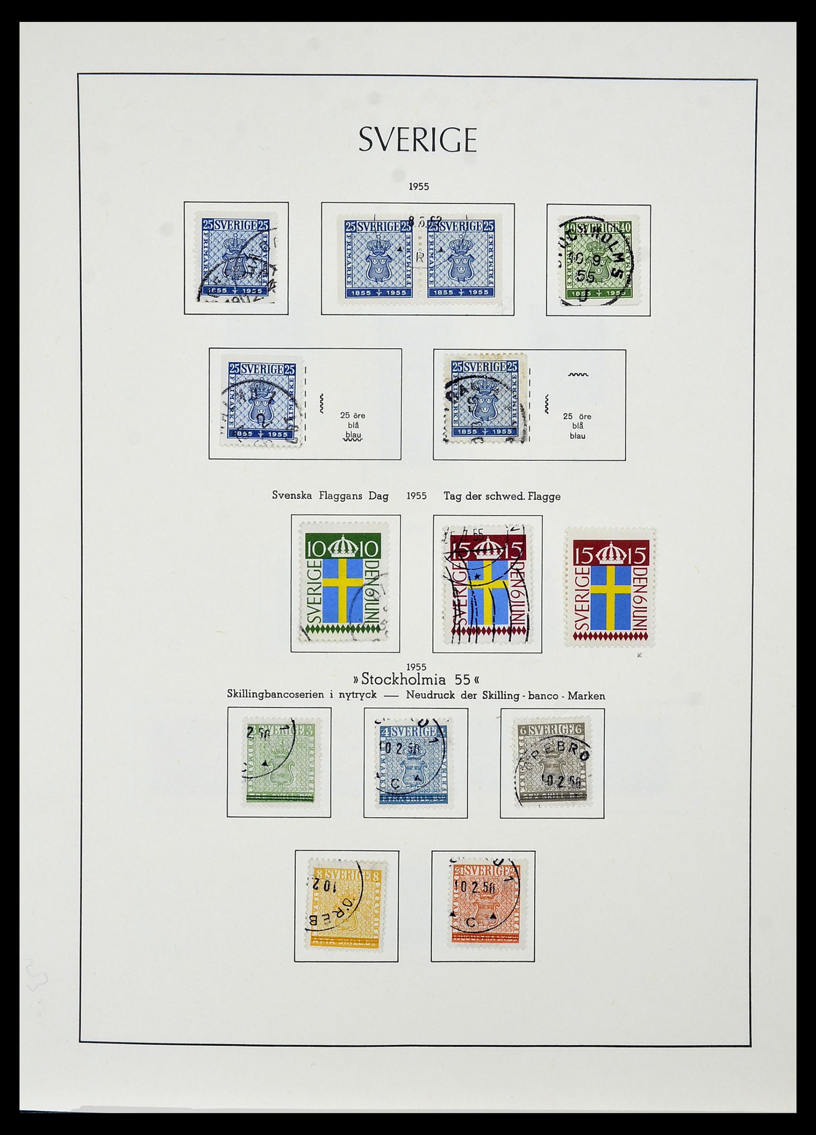 34186 055 - Postzegelverzameling 34186 Zweden 1858-1989.