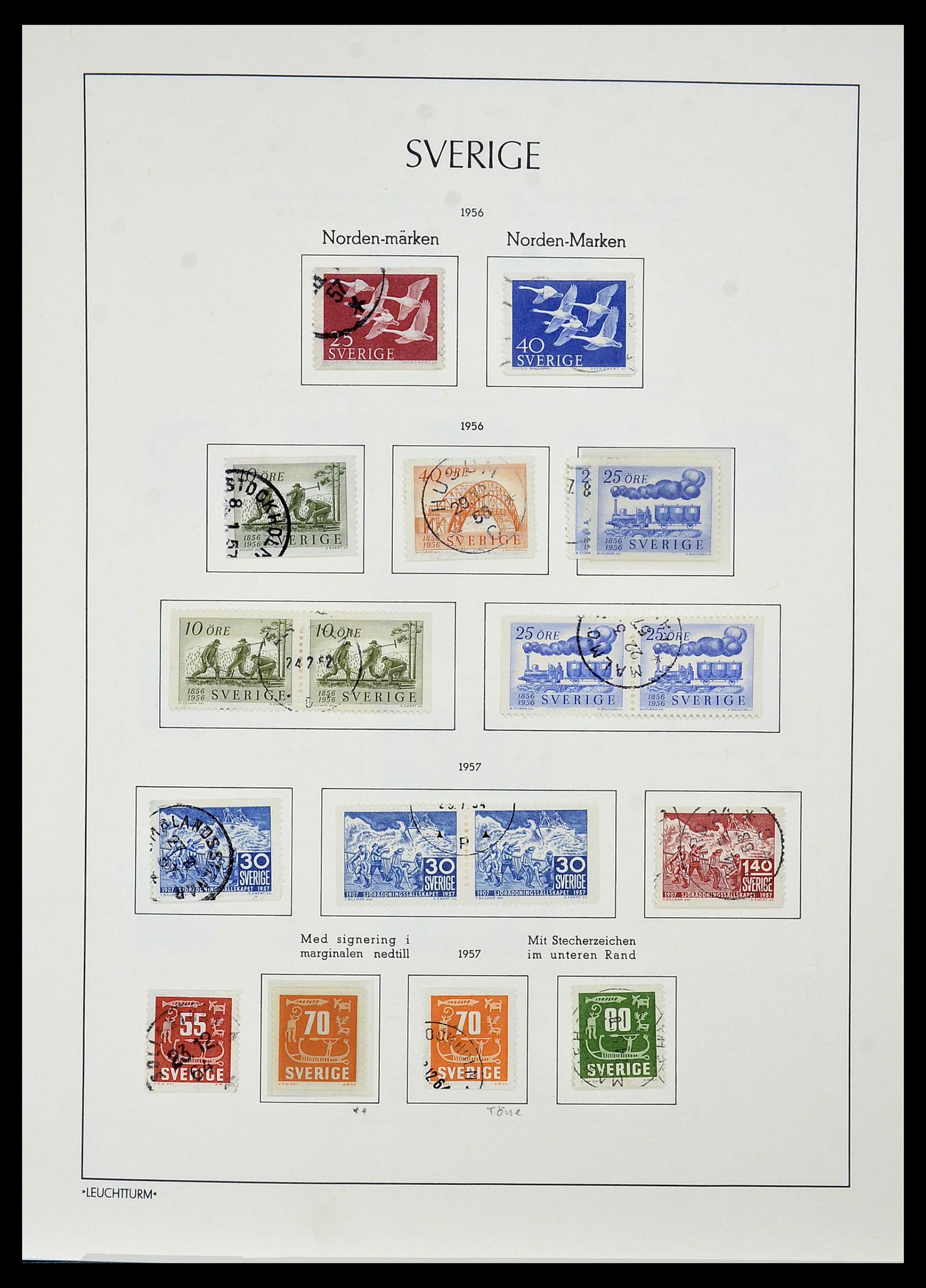 34186 057 - Postzegelverzameling 34186 Zweden 1858-1989.