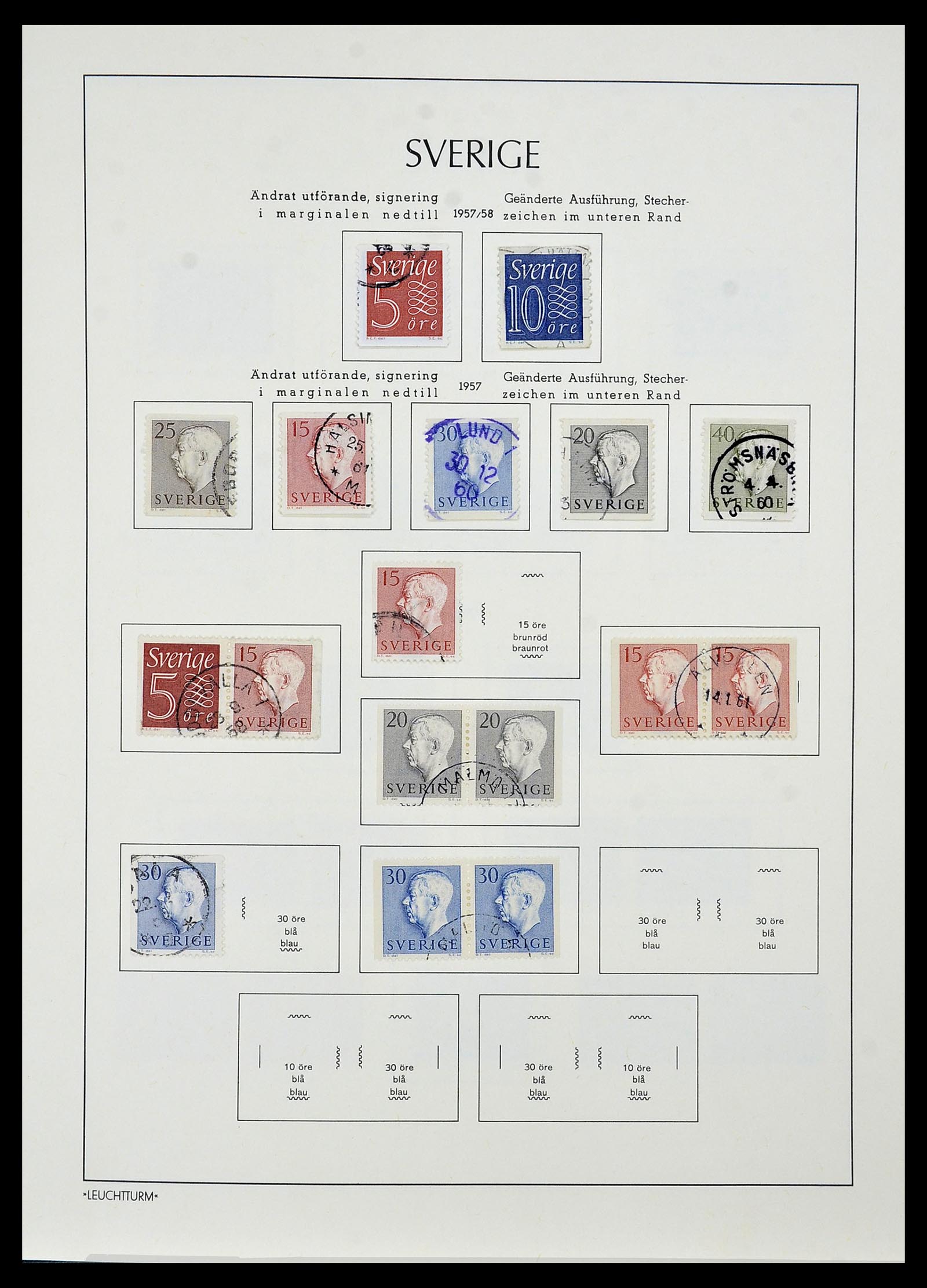 34186 058 - Postzegelverzameling 34186 Zweden 1858-1989.