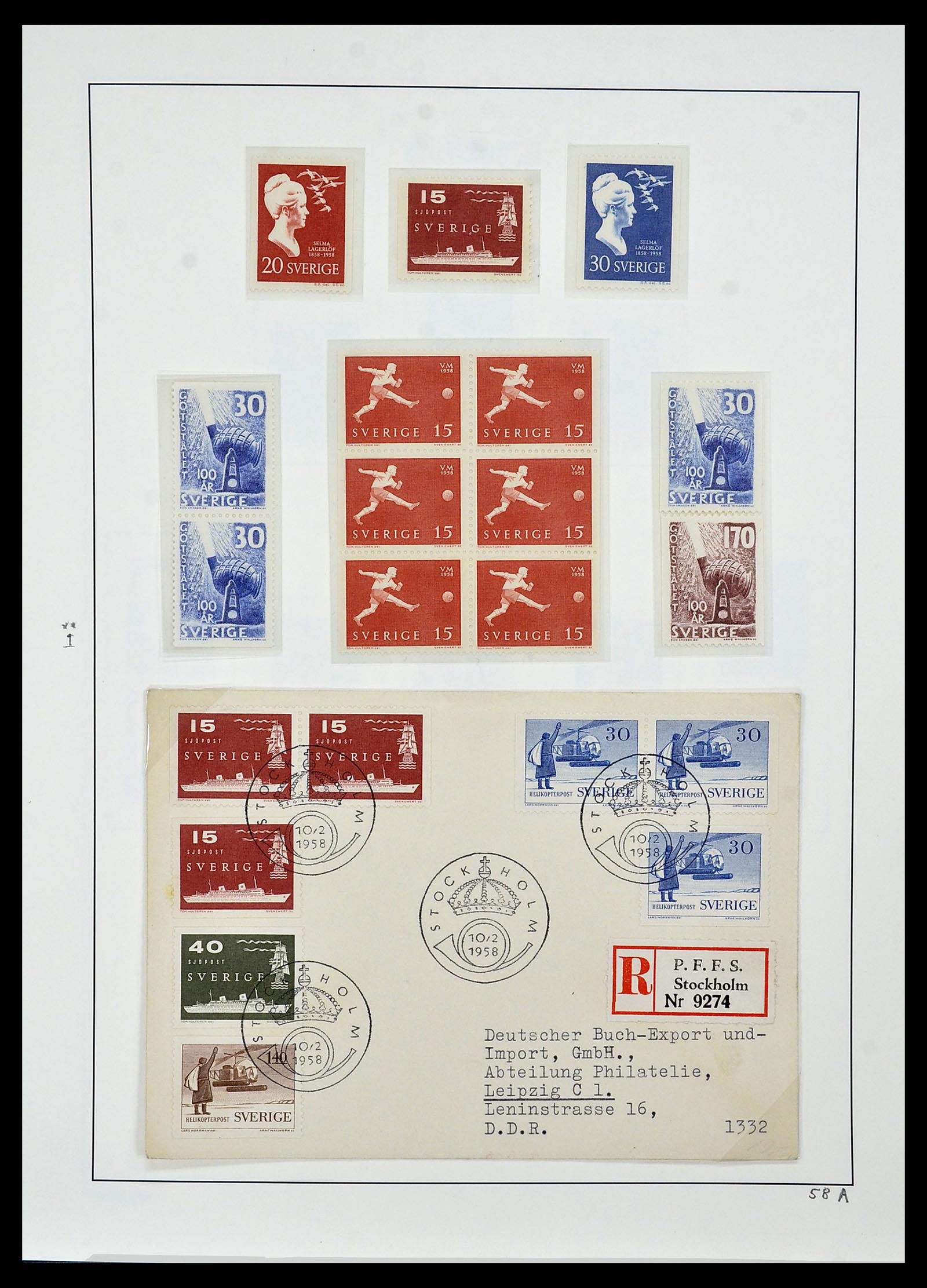 34186 060 - Postzegelverzameling 34186 Zweden 1858-1989.