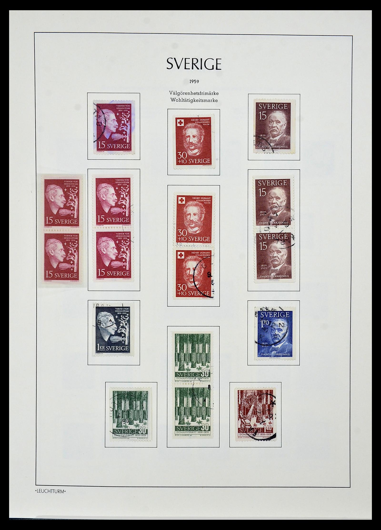 34186 062 - Postzegelverzameling 34186 Zweden 1858-1989.