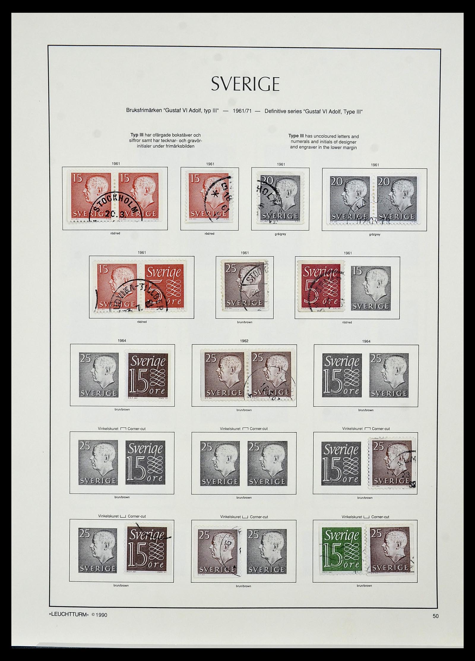 34186 063 - Postzegelverzameling 34186 Zweden 1858-1989.