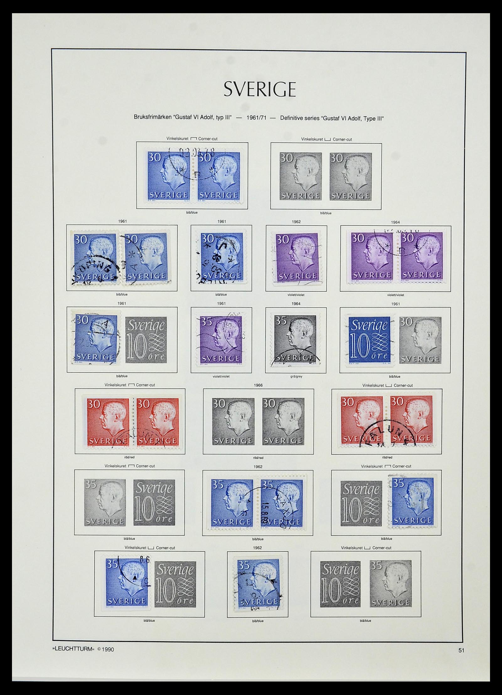 34186 064 - Postzegelverzameling 34186 Zweden 1858-1989.