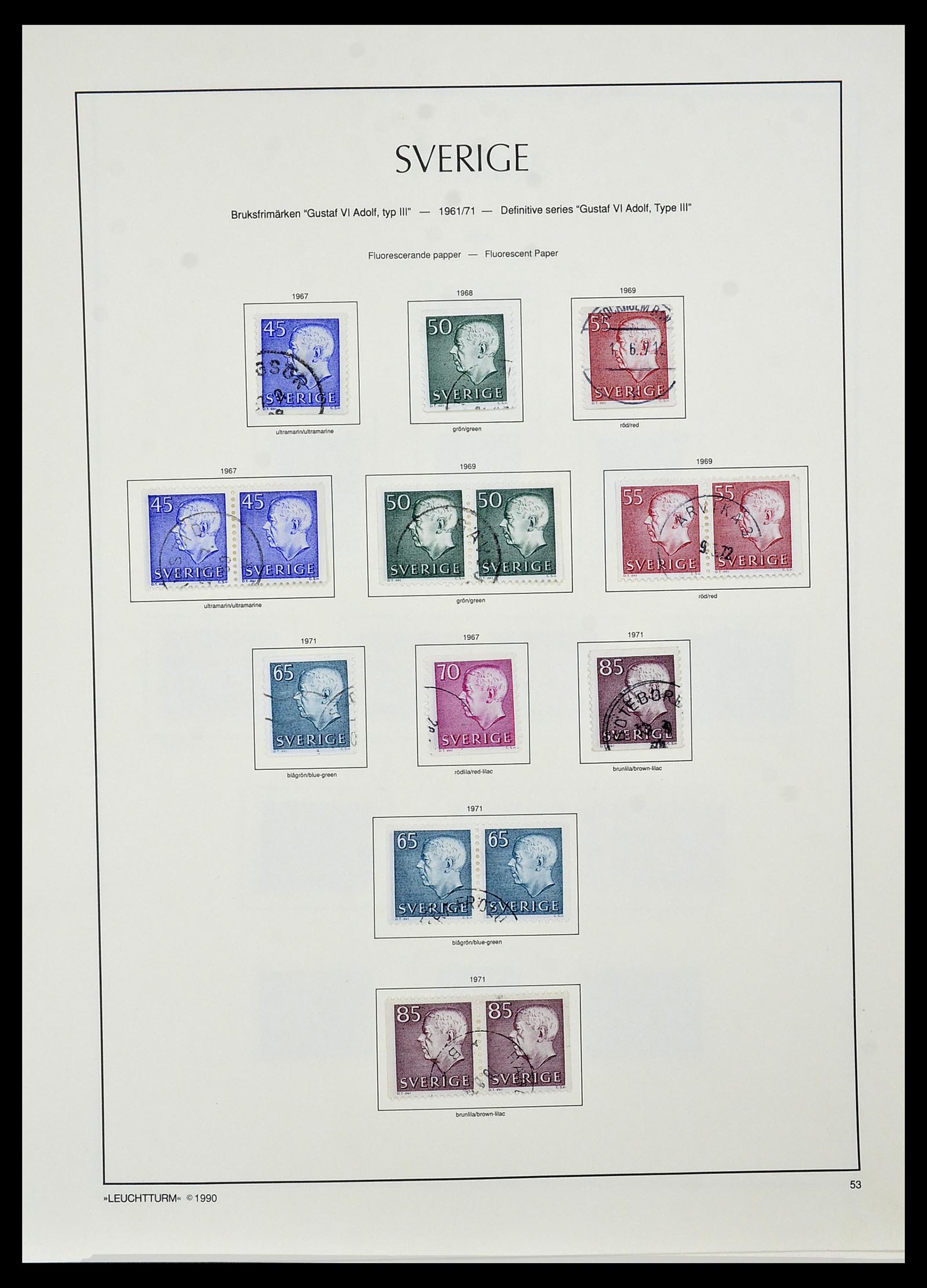 34186 066 - Postzegelverzameling 34186 Zweden 1858-1989.