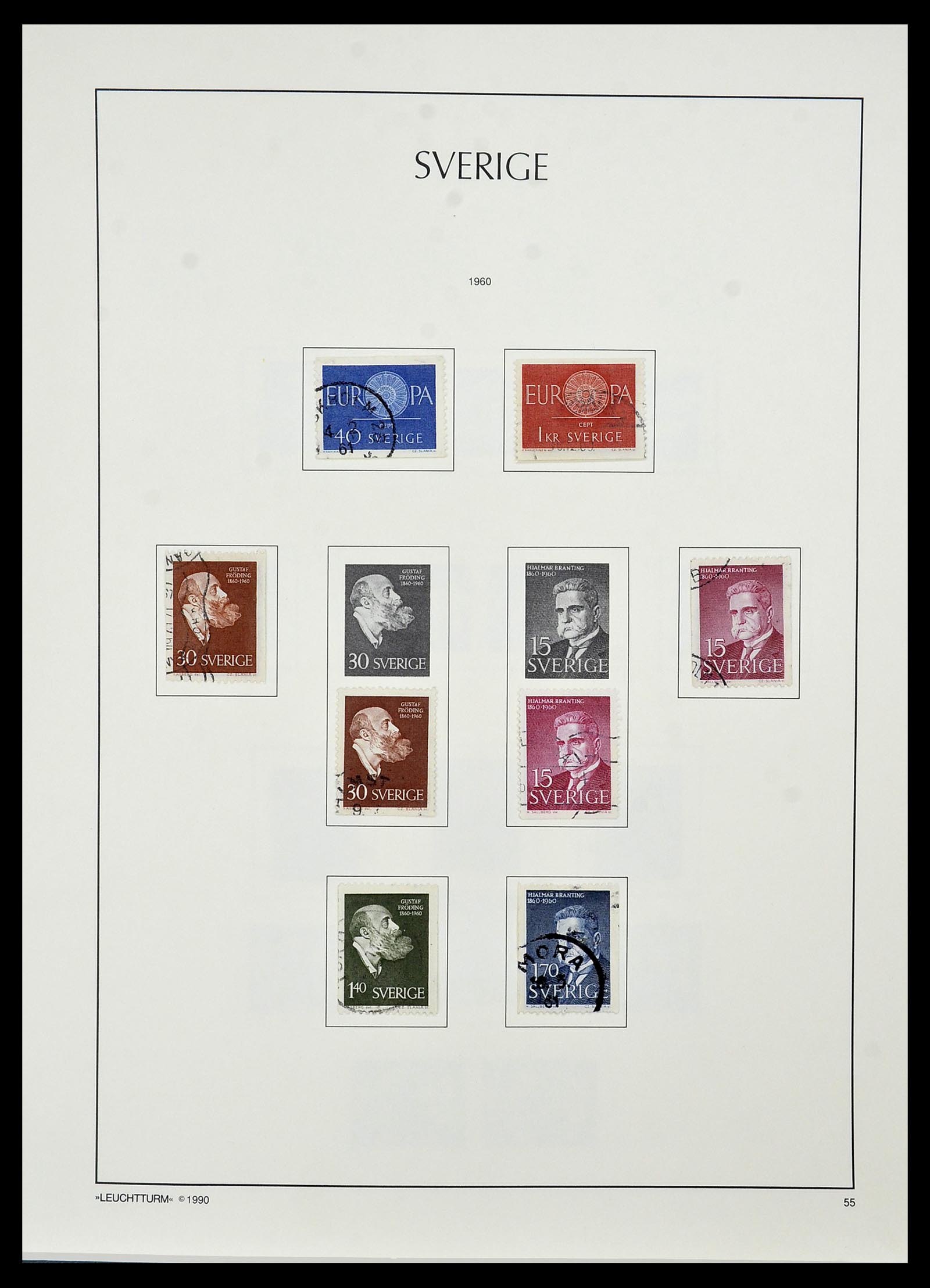 34186 067 - Postzegelverzameling 34186 Zweden 1858-1989.