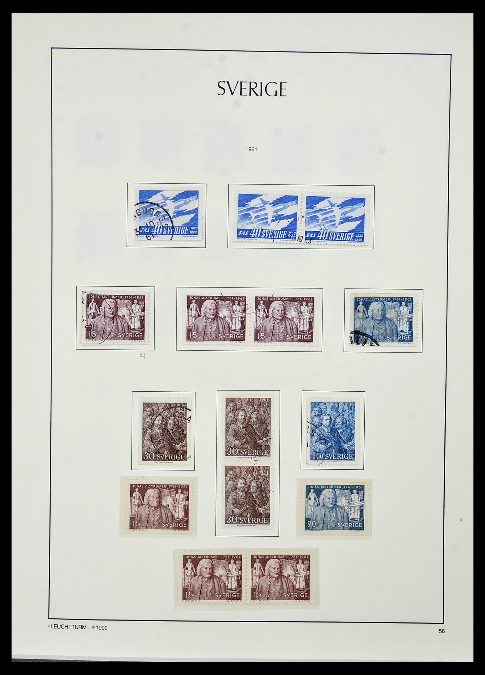 34186 068 - Postzegelverzameling 34186 Zweden 1858-1989.