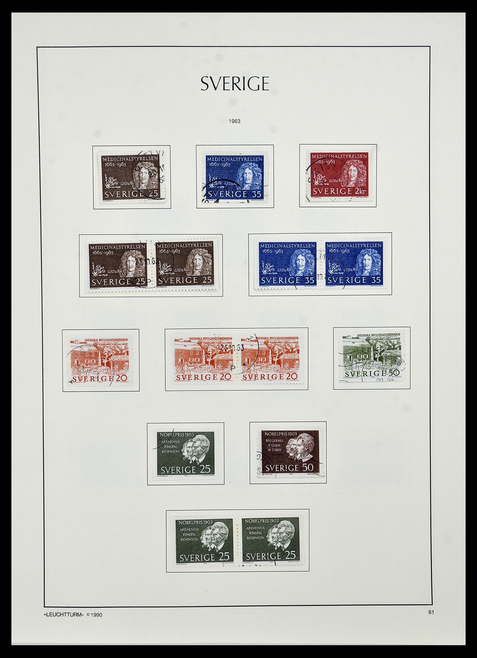34186 074 - Postzegelverzameling 34186 Zweden 1858-1989.