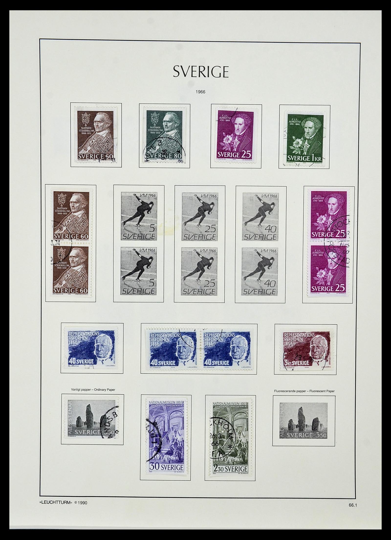 34186 082 - Postzegelverzameling 34186 Zweden 1858-1989.