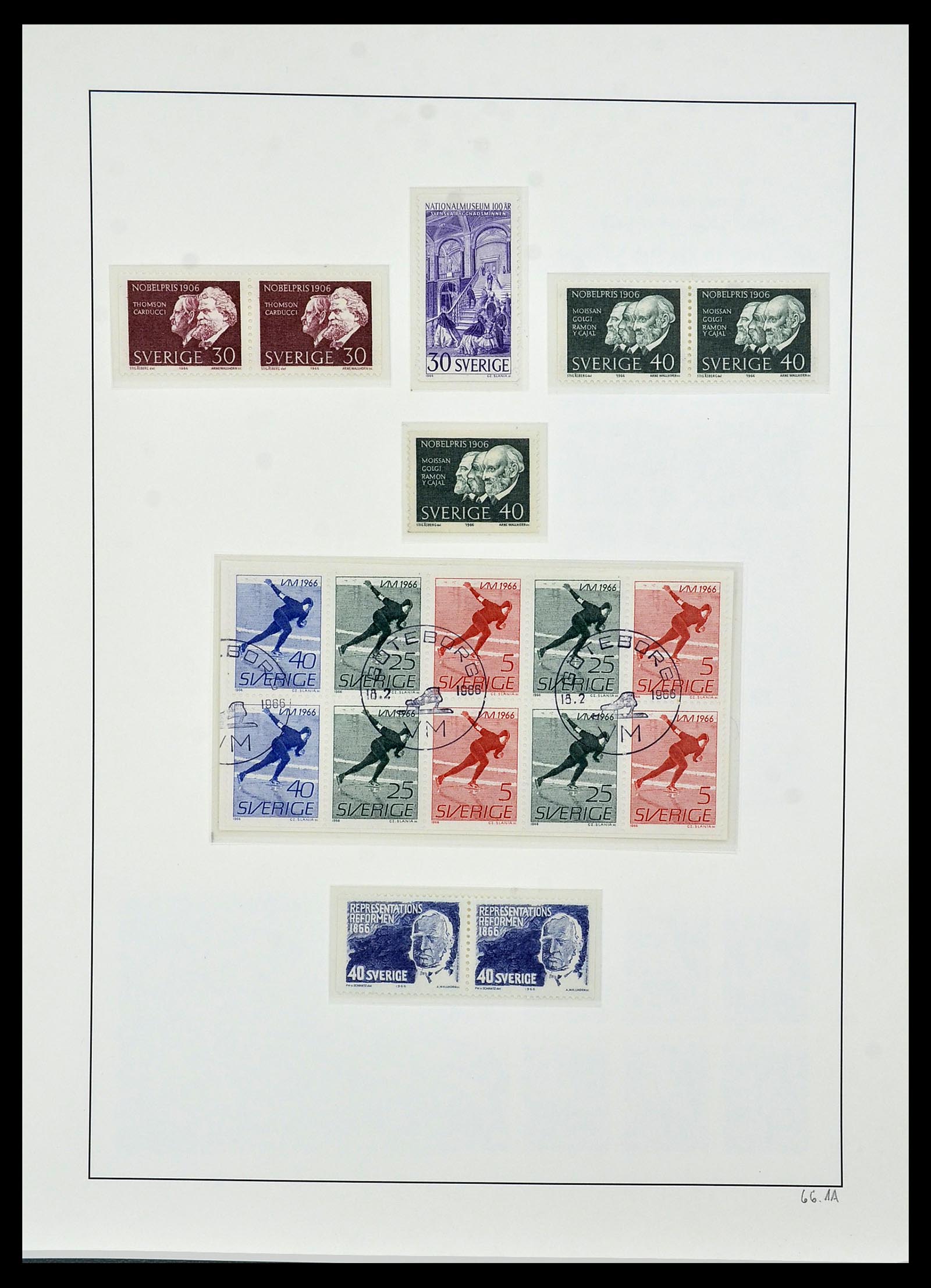 34186 083 - Postzegelverzameling 34186 Zweden 1858-1989.