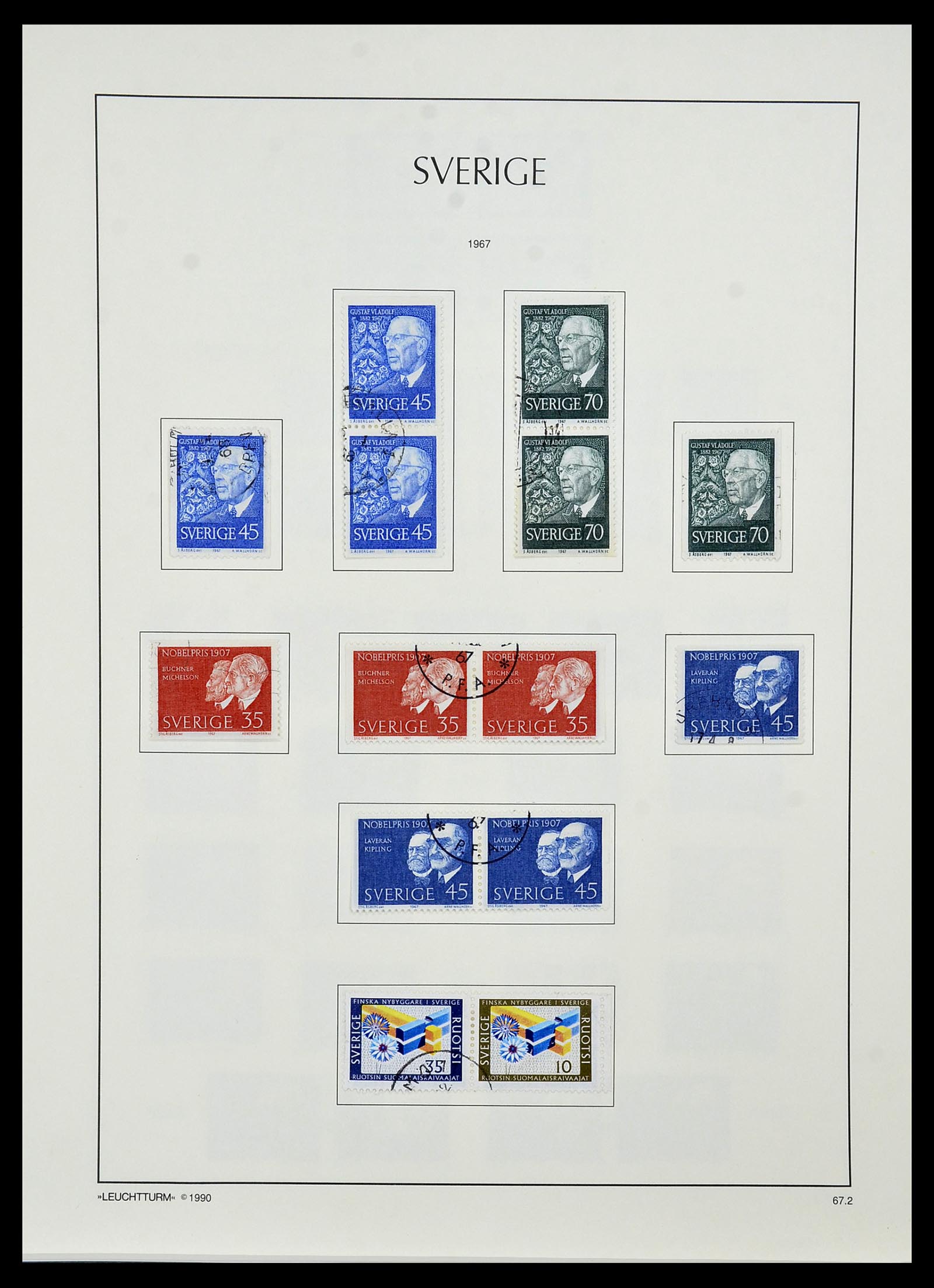 34186 087 - Postzegelverzameling 34186 Zweden 1858-1989.