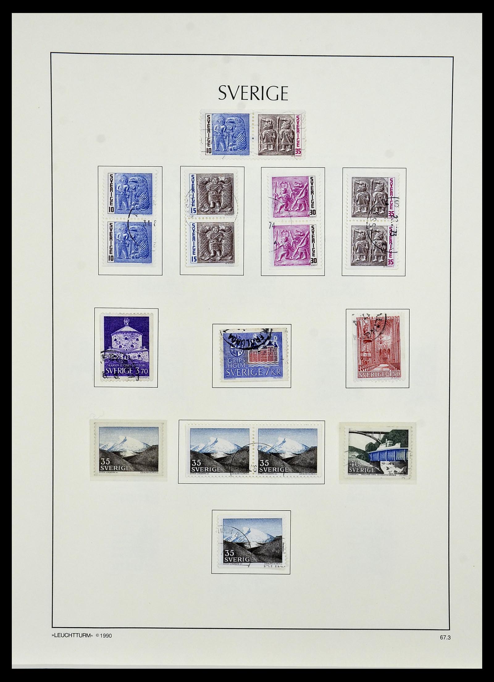 34186 089 - Postzegelverzameling 34186 Zweden 1858-1989.