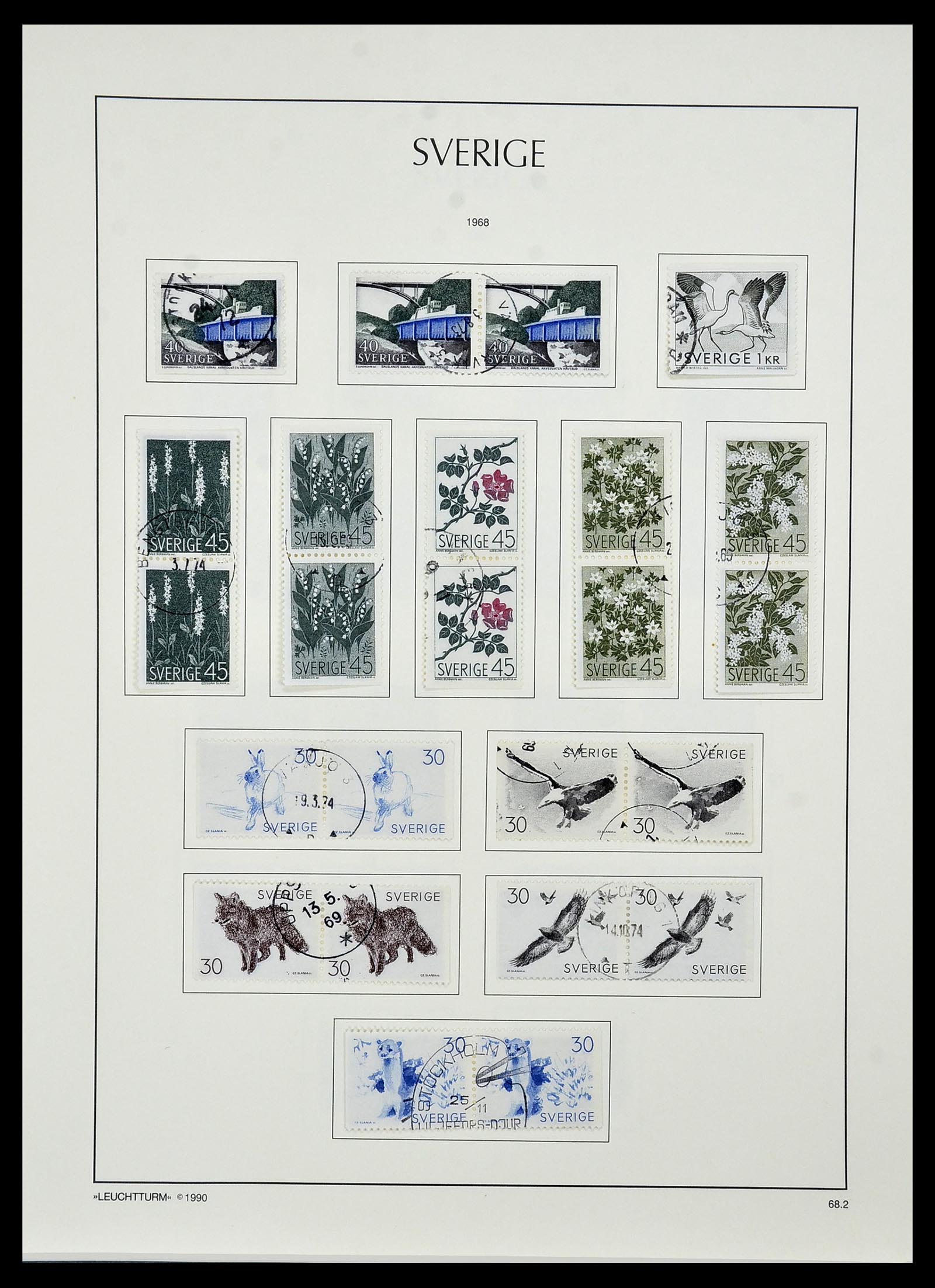 34186 092 - Postzegelverzameling 34186 Zweden 1858-1989.