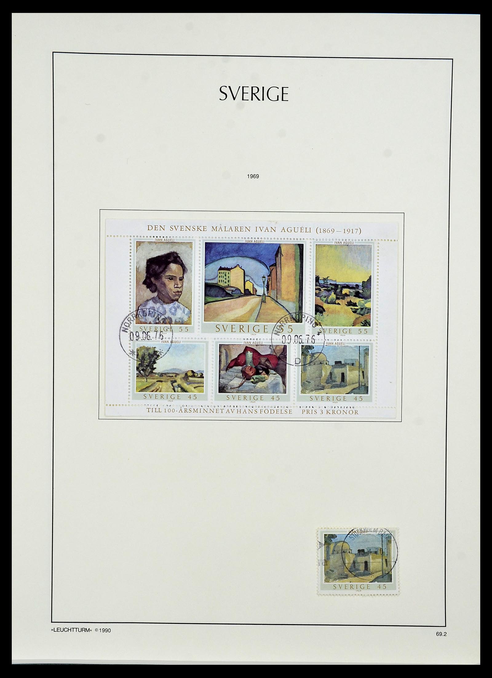 34186 096 - Postzegelverzameling 34186 Zweden 1858-1989.
