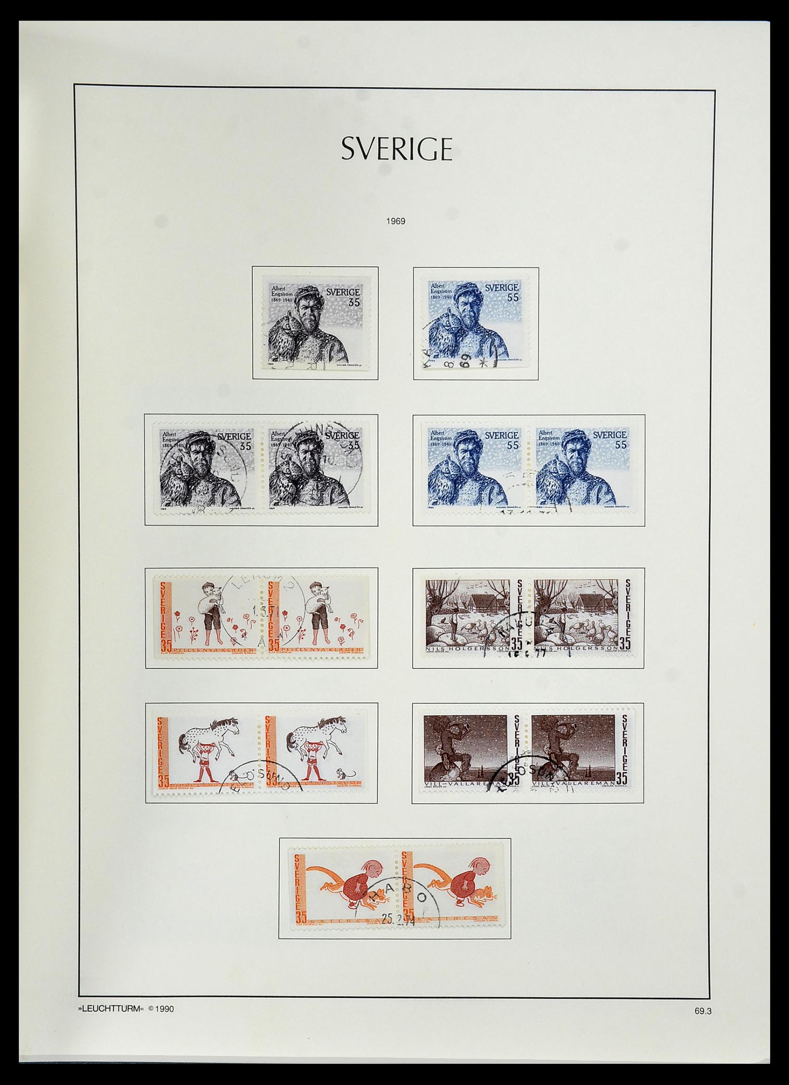 34186 097 - Postzegelverzameling 34186 Zweden 1858-1989.