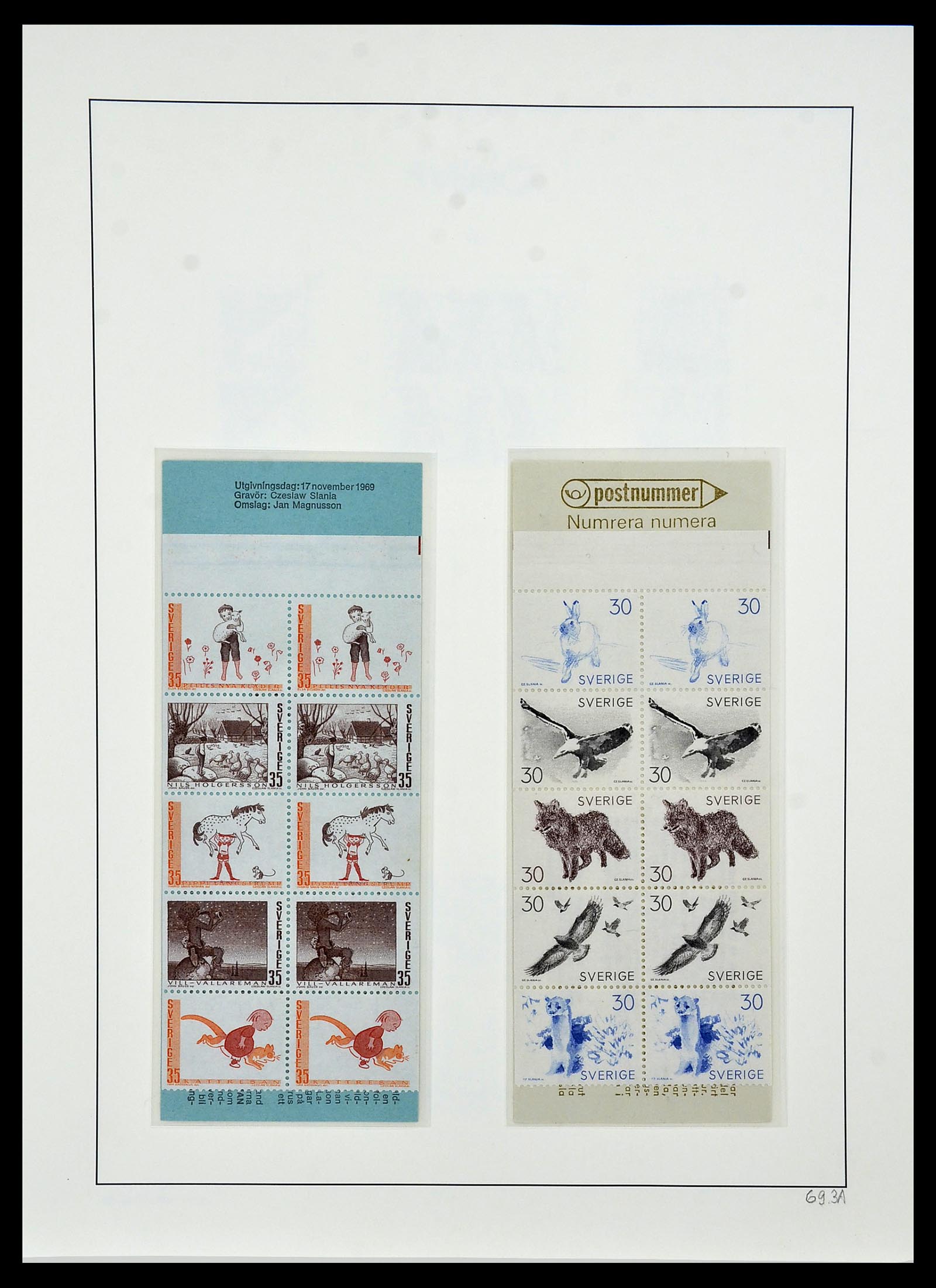 34186 099 - Postzegelverzameling 34186 Zweden 1858-1989.