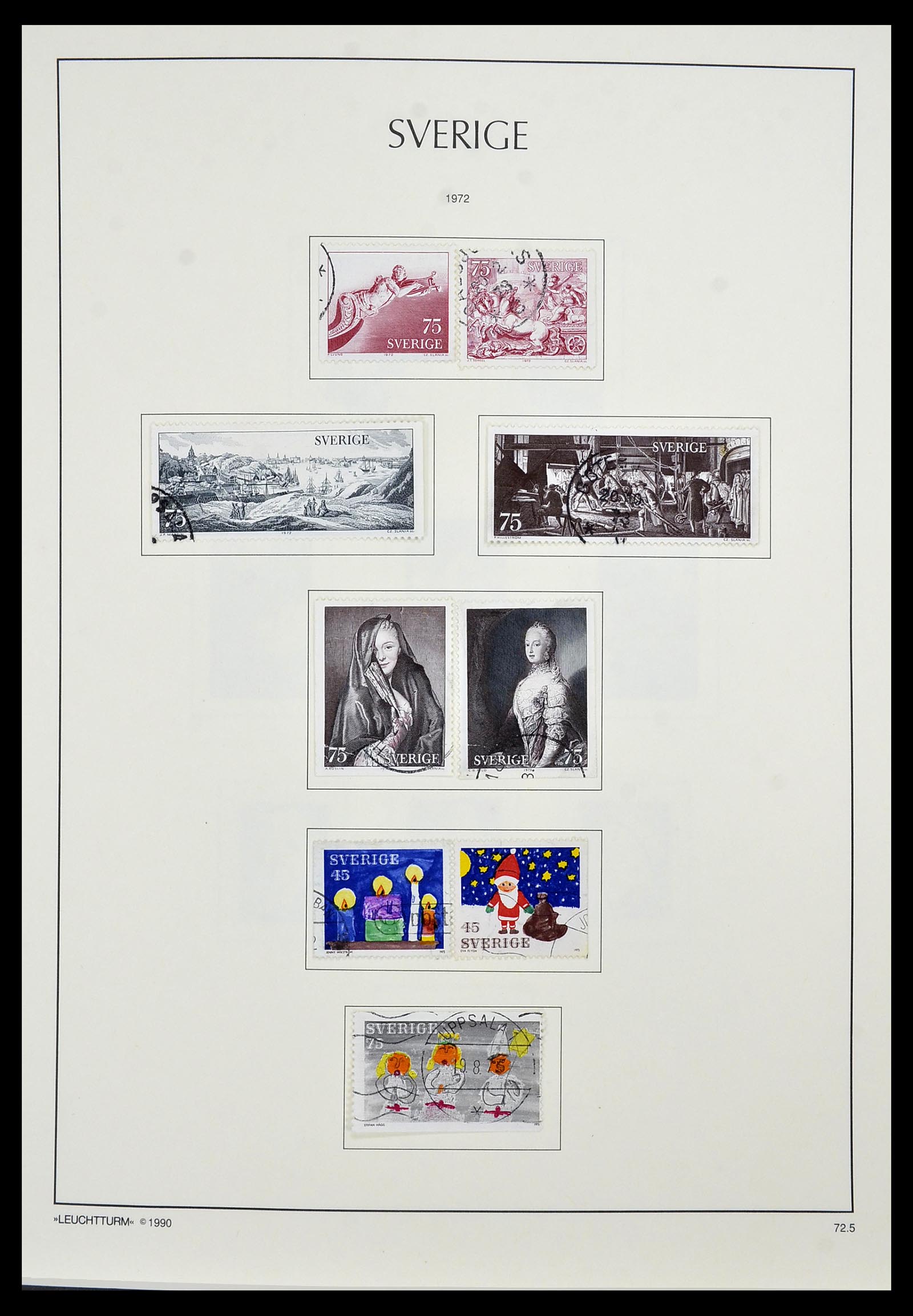 34186 121 - Postzegelverzameling 34186 Zweden 1858-1989.
