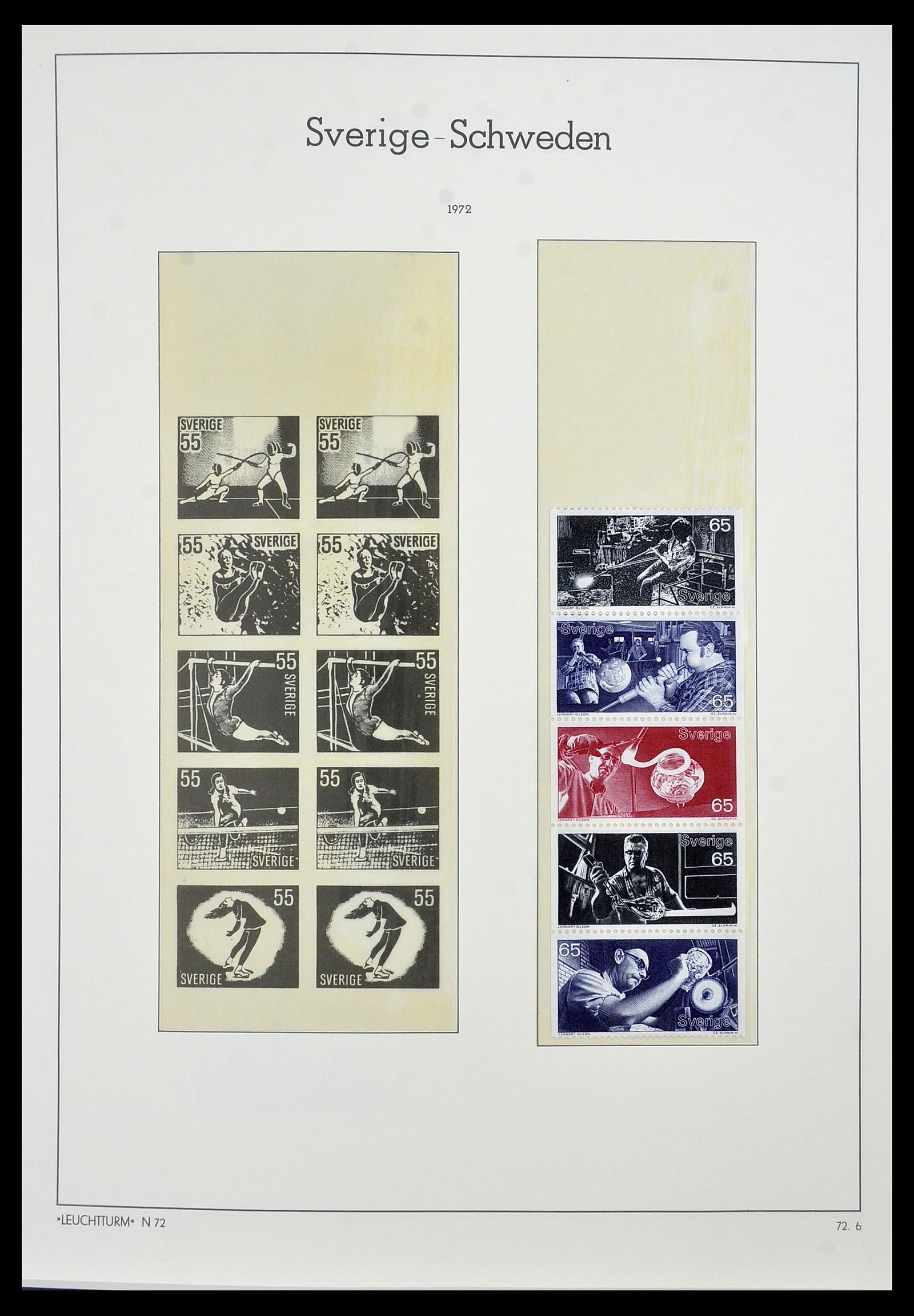34186 123 - Postzegelverzameling 34186 Zweden 1858-1989.