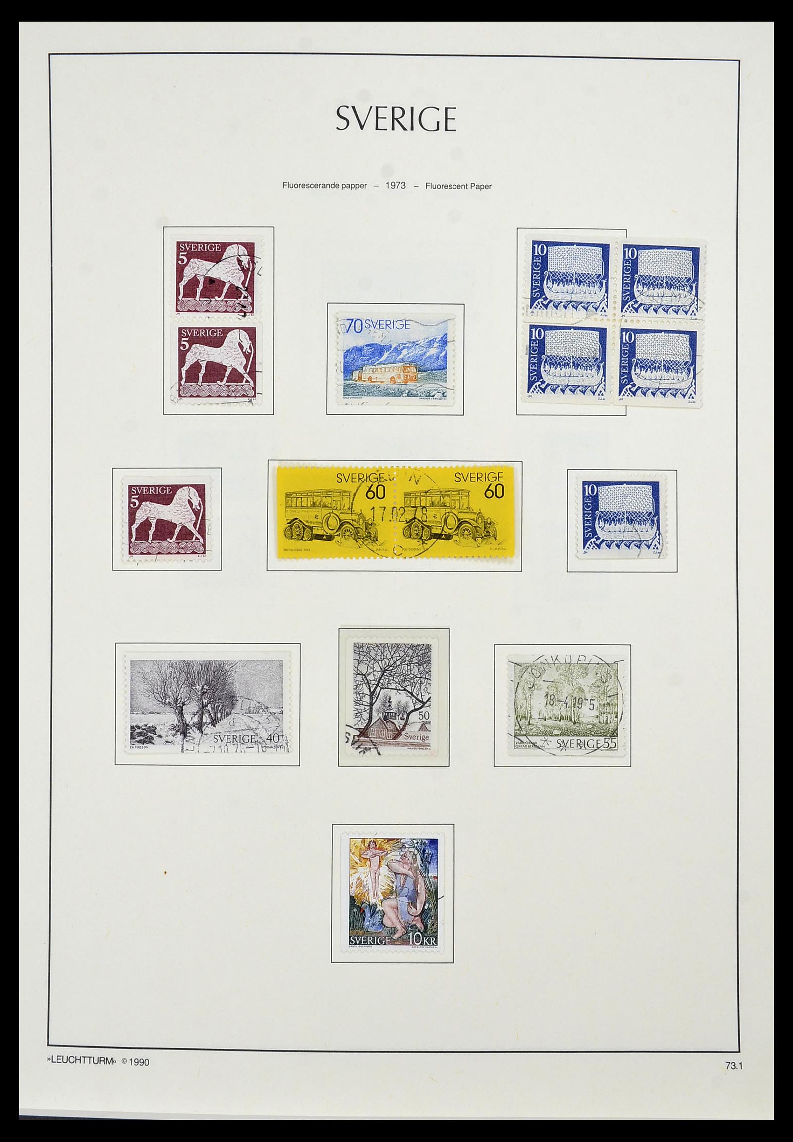 34186 125 - Postzegelverzameling 34186 Zweden 1858-1989.