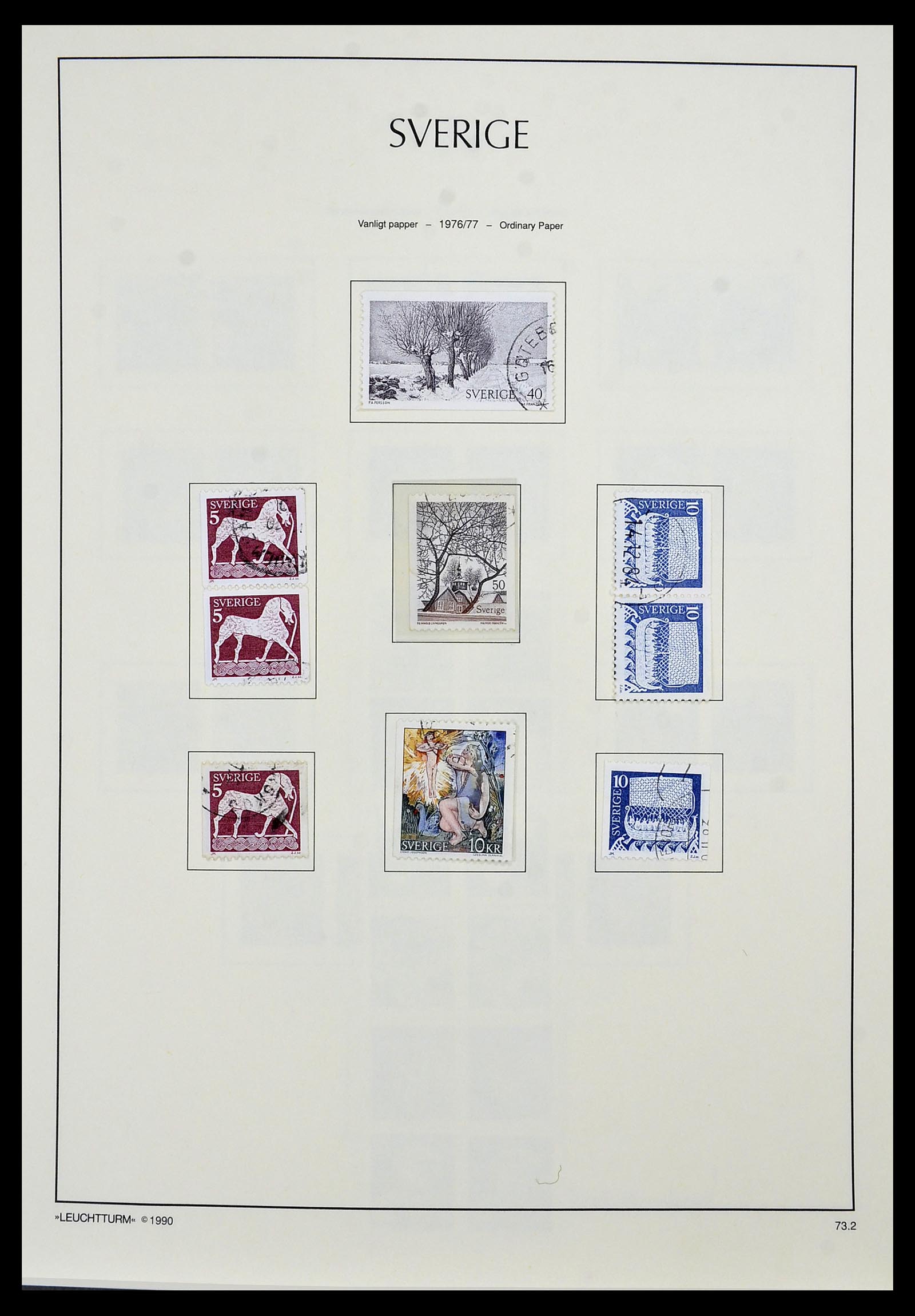 34186 126 - Postzegelverzameling 34186 Zweden 1858-1989.