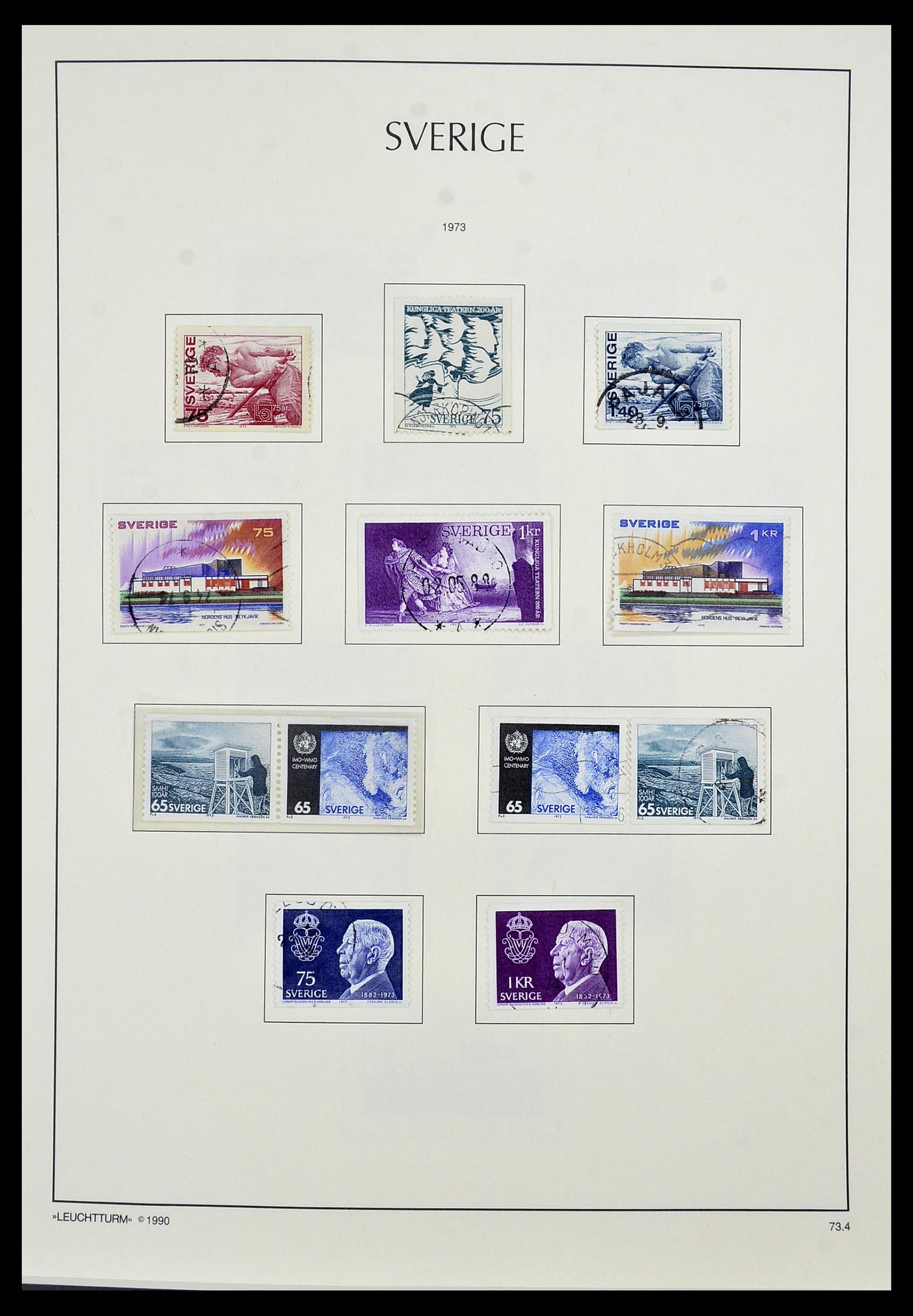 34186 128 - Postzegelverzameling 34186 Zweden 1858-1989.