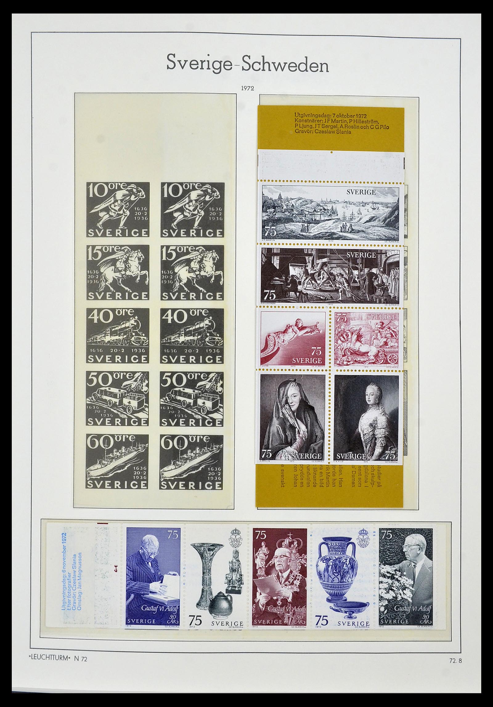 34186 131 - Postzegelverzameling 34186 Zweden 1858-1989.