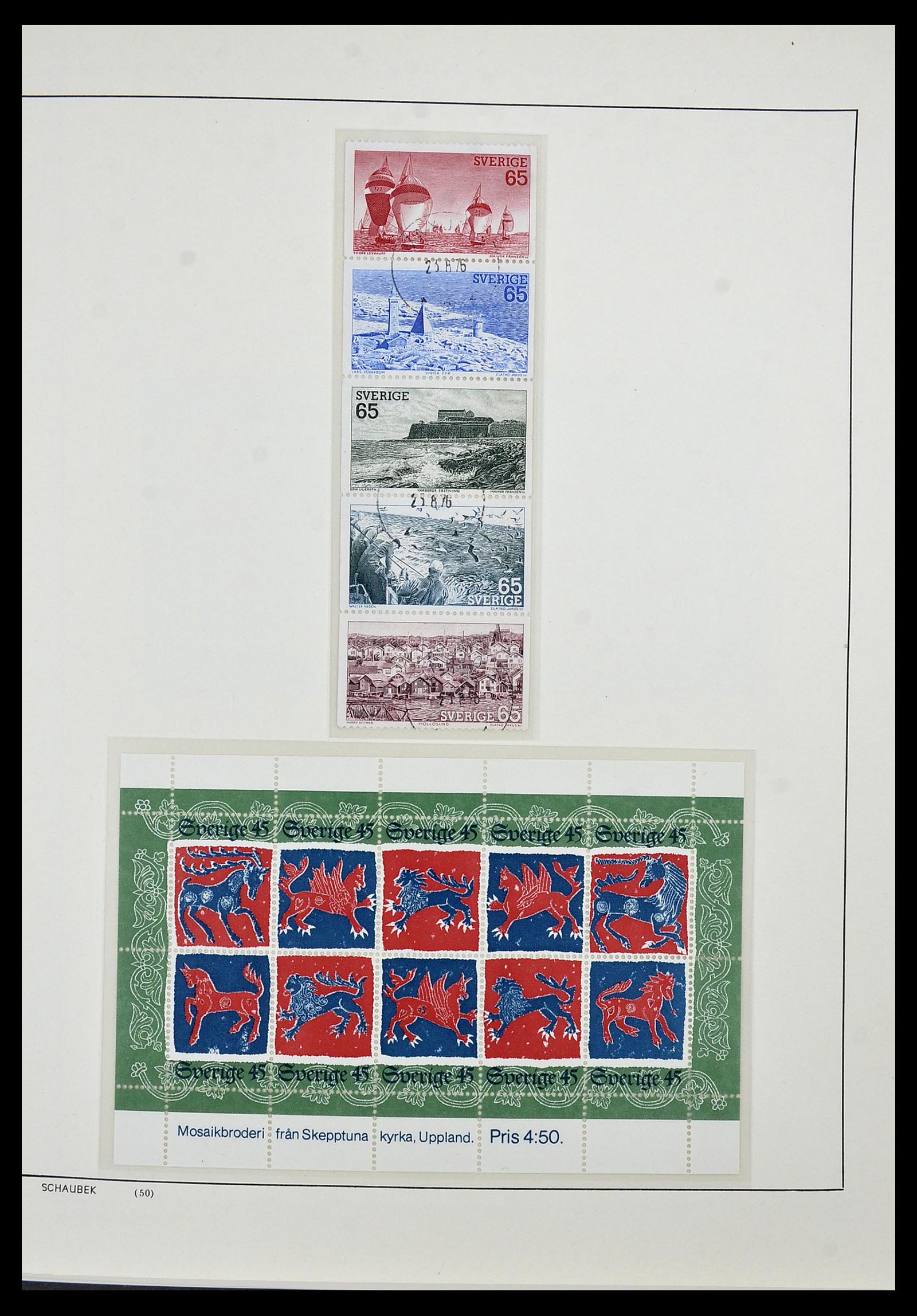 34186 142 - Postzegelverzameling 34186 Zweden 1858-1989.