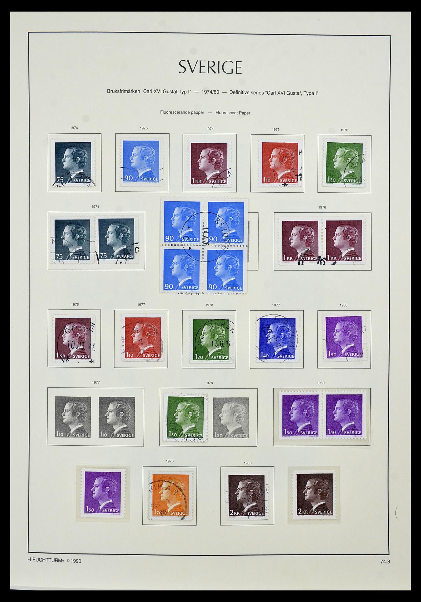 34186 144 - Postzegelverzameling 34186 Zweden 1858-1989.