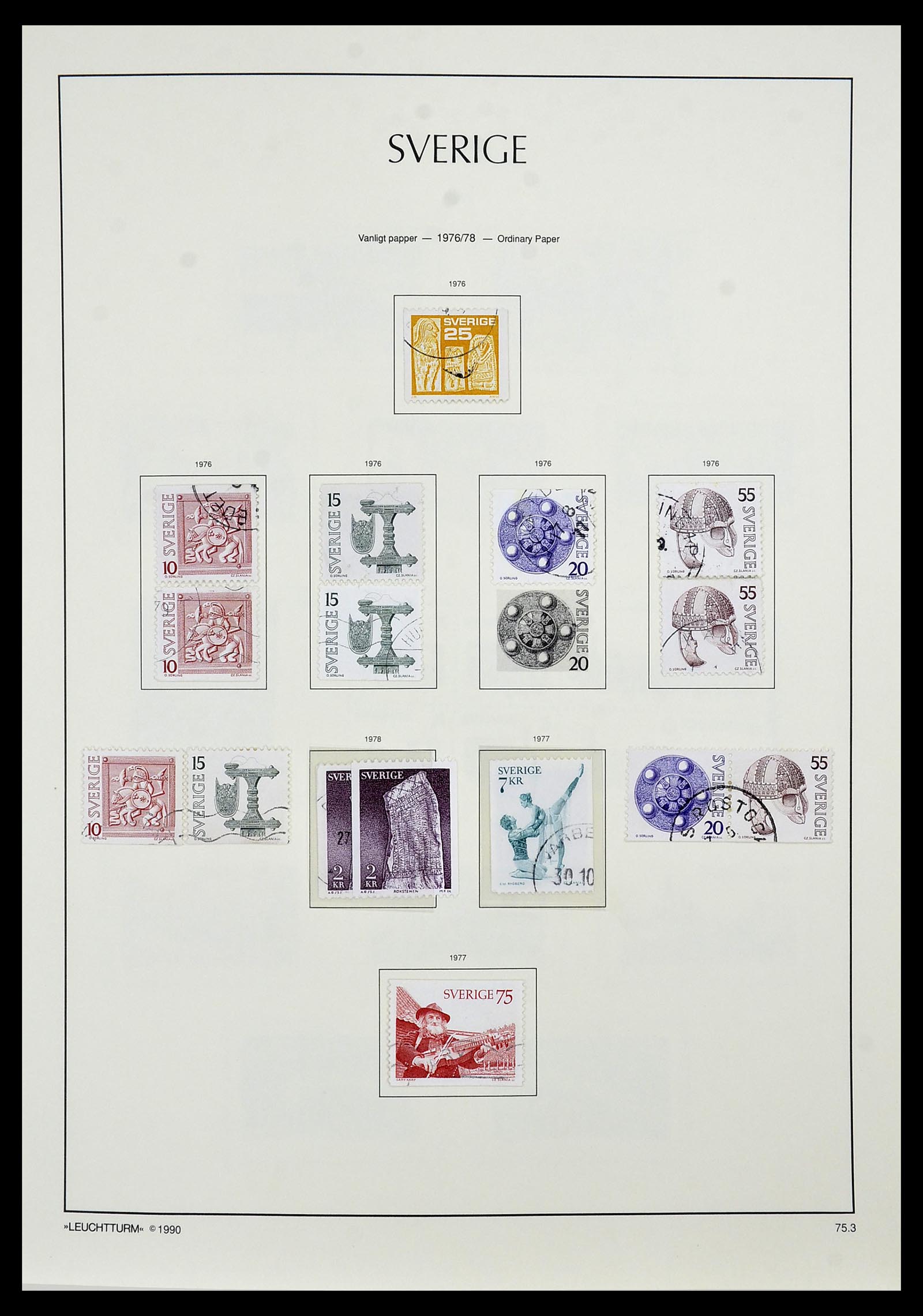 34186 147 - Postzegelverzameling 34186 Zweden 1858-1989.