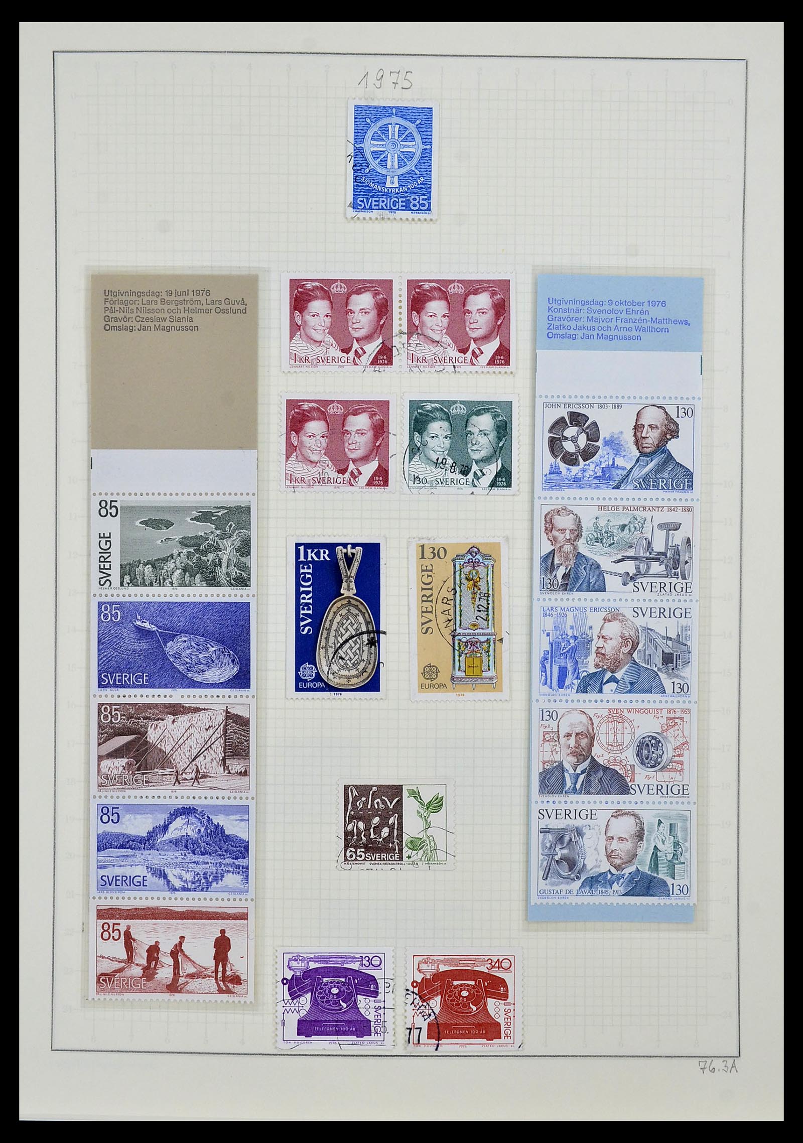 34186 156 - Postzegelverzameling 34186 Zweden 1858-1989.