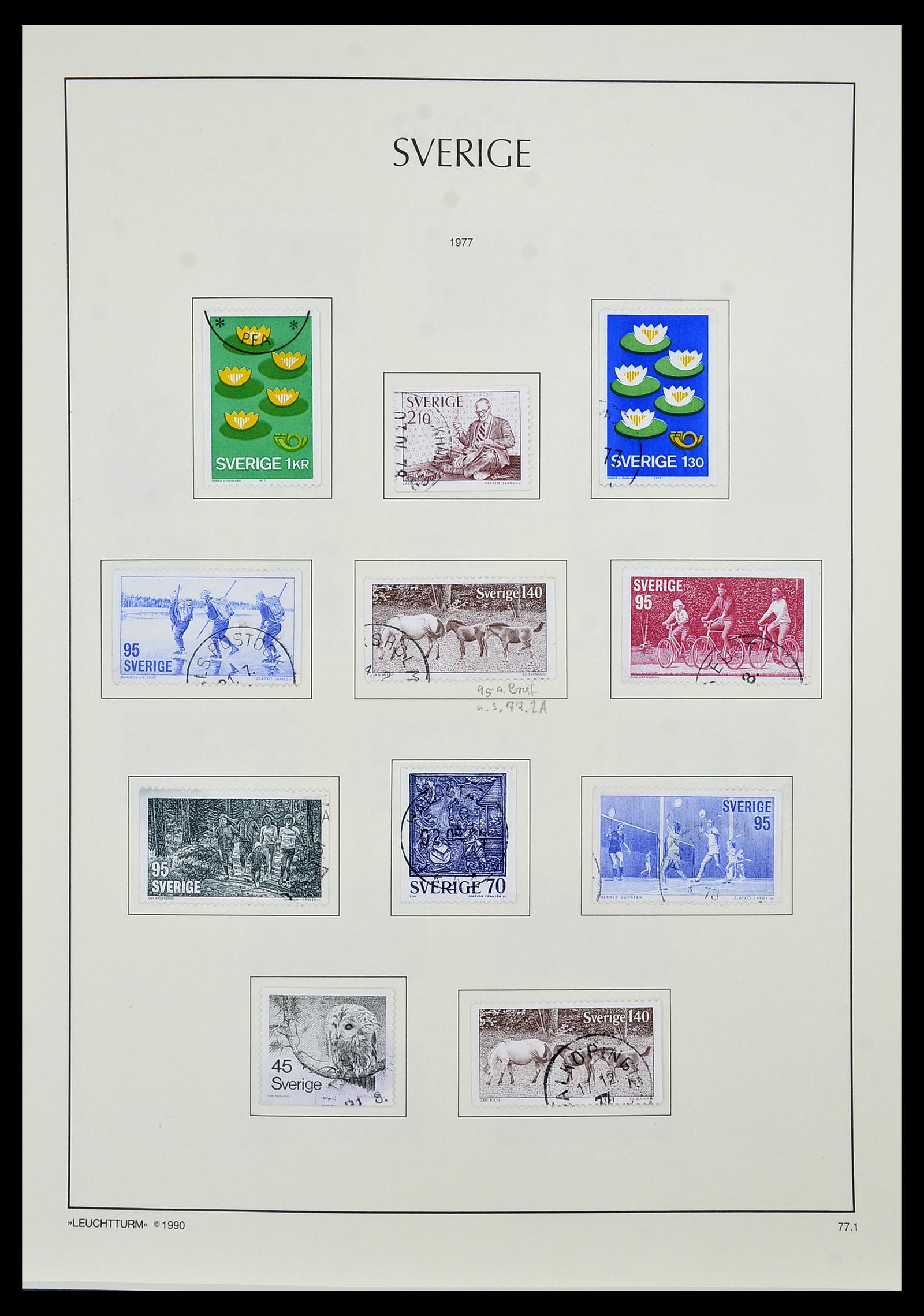 34186 160 - Postzegelverzameling 34186 Zweden 1858-1989.