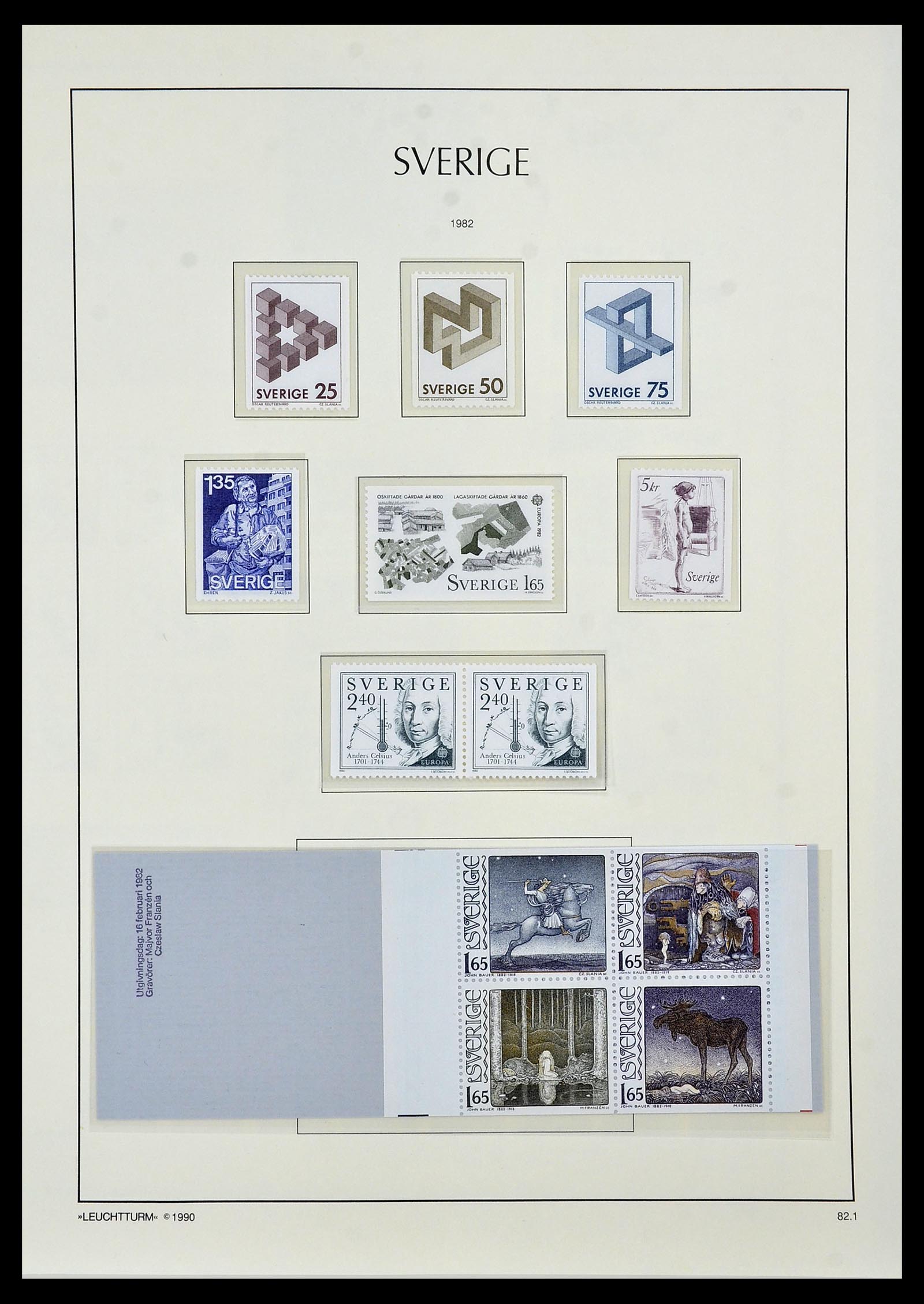 34186 185 - Postzegelverzameling 34186 Zweden 1858-1989.