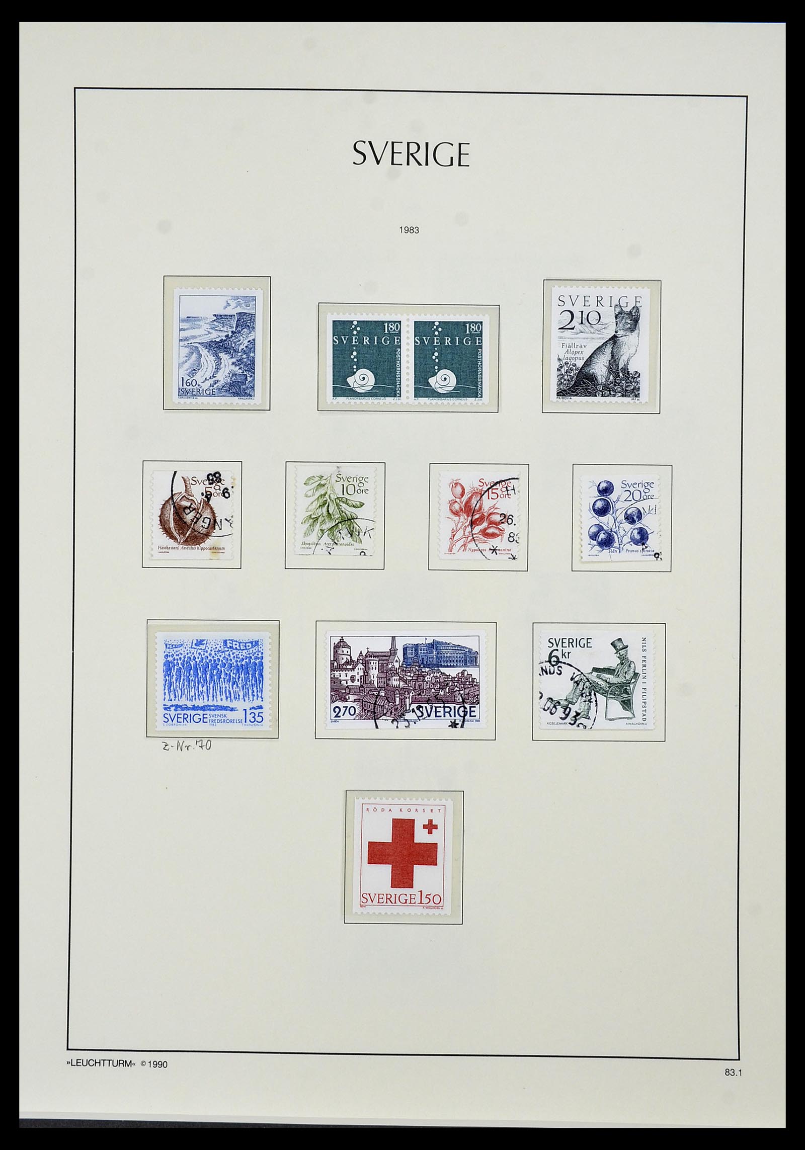 34186 191 - Postzegelverzameling 34186 Zweden 1858-1989.
