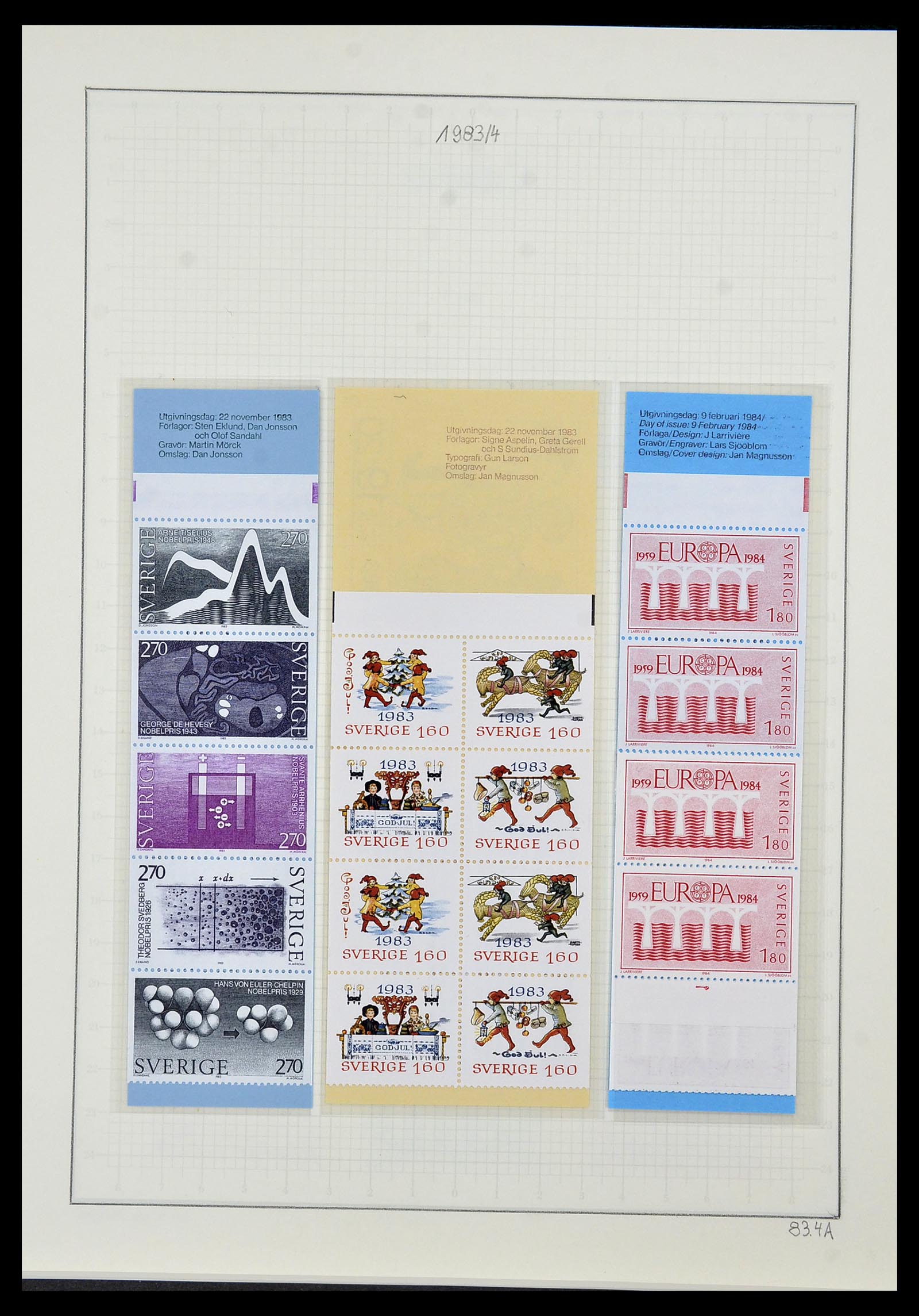 34186 195 - Postzegelverzameling 34186 Zweden 1858-1989.