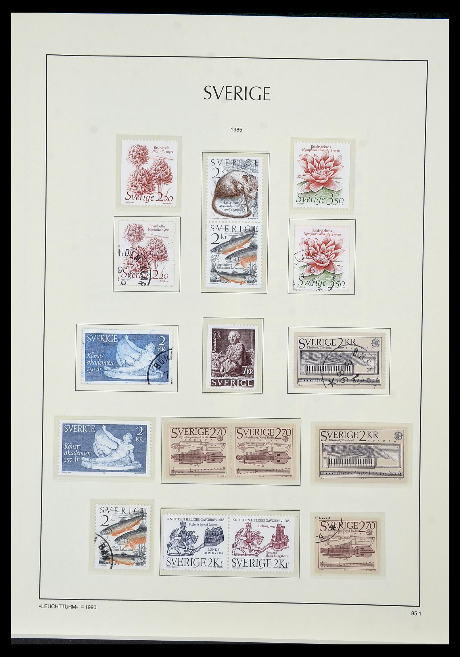 34186 201 - Postzegelverzameling 34186 Zweden 1858-1989.